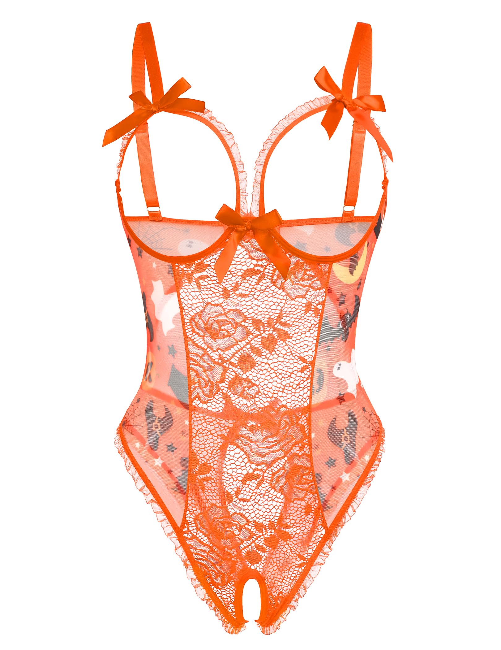 Avidlove Women One Piece Lingerie Sexy Lace Babydoll Mini Bodysuit