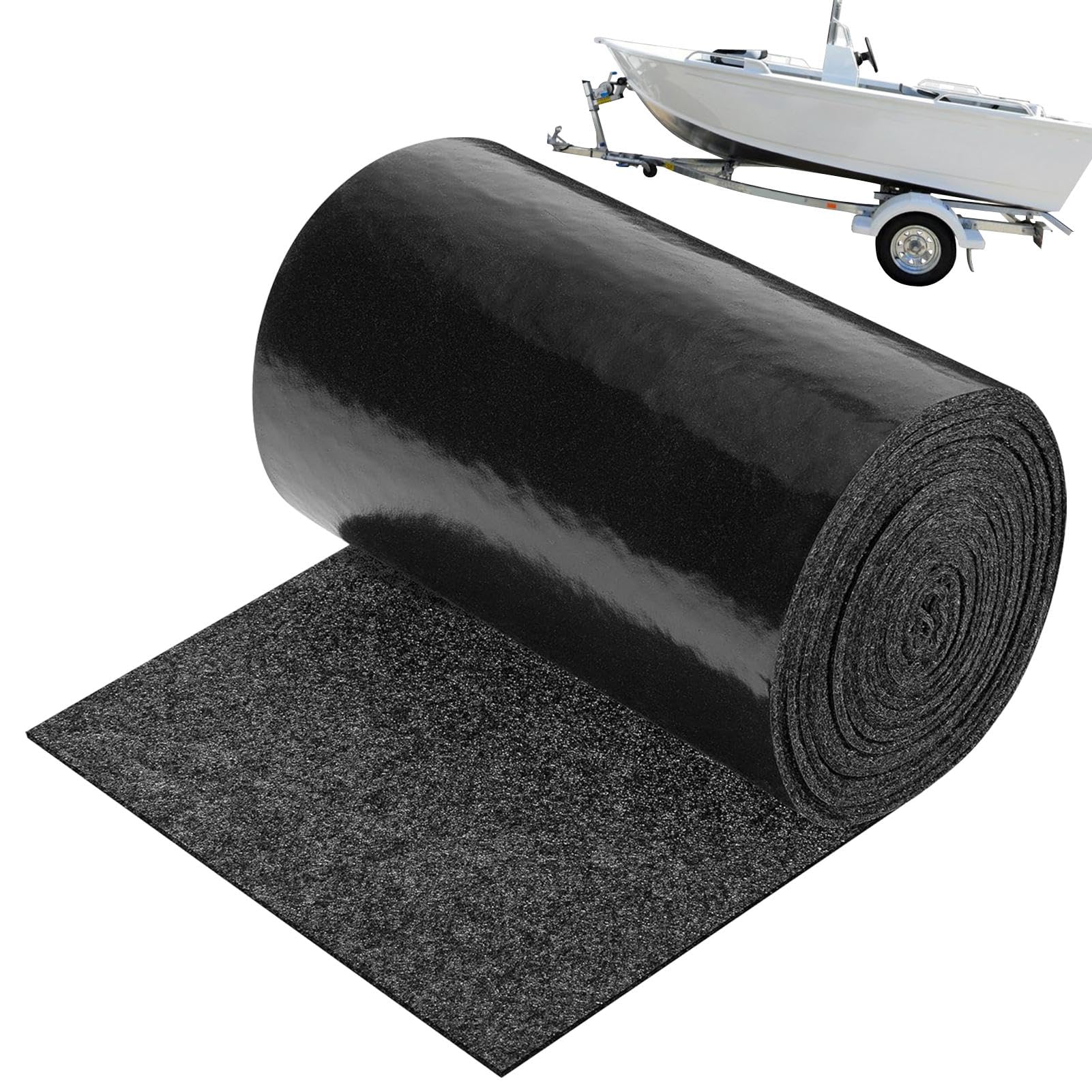 Bootsanhänger-Teppich, Bootsteppich für Kojen, Filz-Schutzteppich für Anhängerkoje, Boot mit doppelten Schichten, Bootstransport-Lade- und Entladeschutzpolsterung für Motorboot, Rampen,