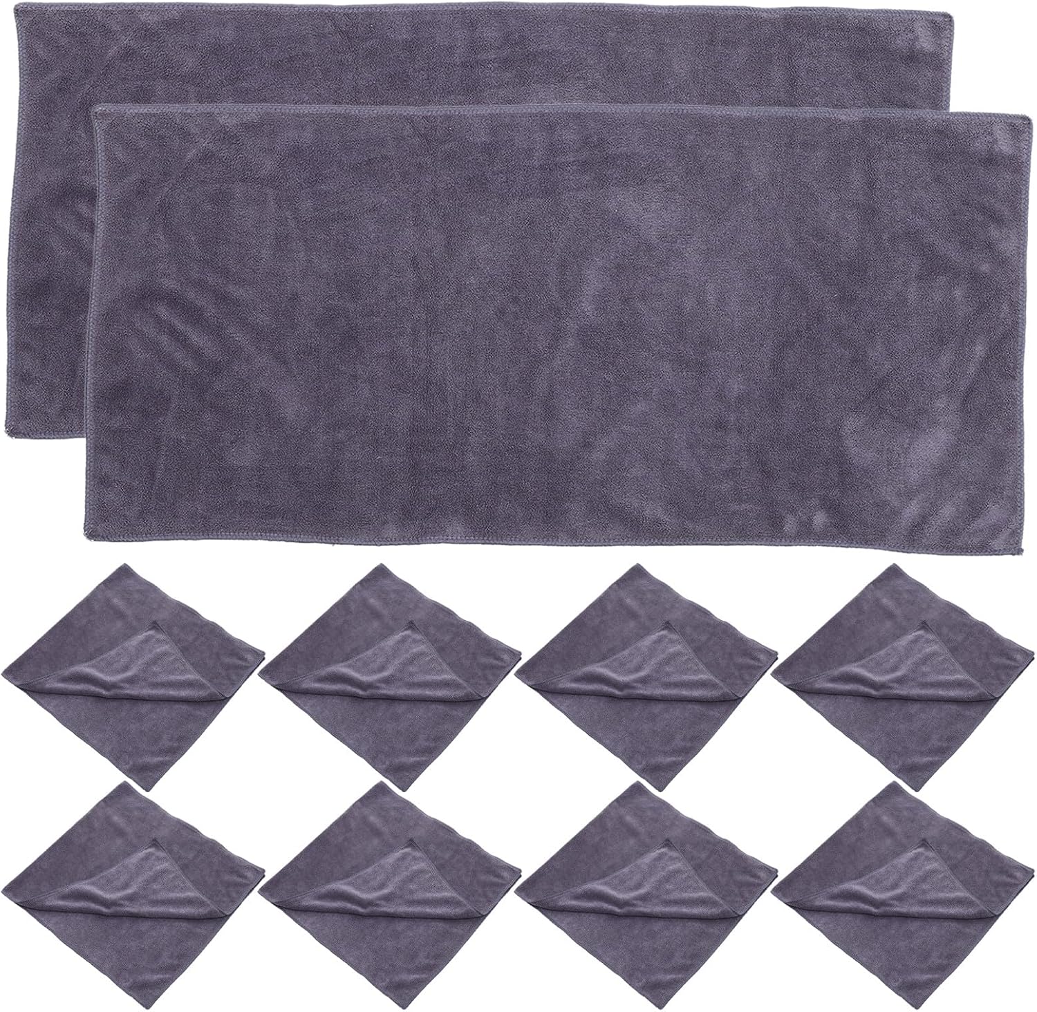 12PCS Microfiber Hair Salon Towels - Super Soft Absorbent Drying Towels for Gym Spa Bath Beauty Care Home Shampoo Barber Hair Styling Service