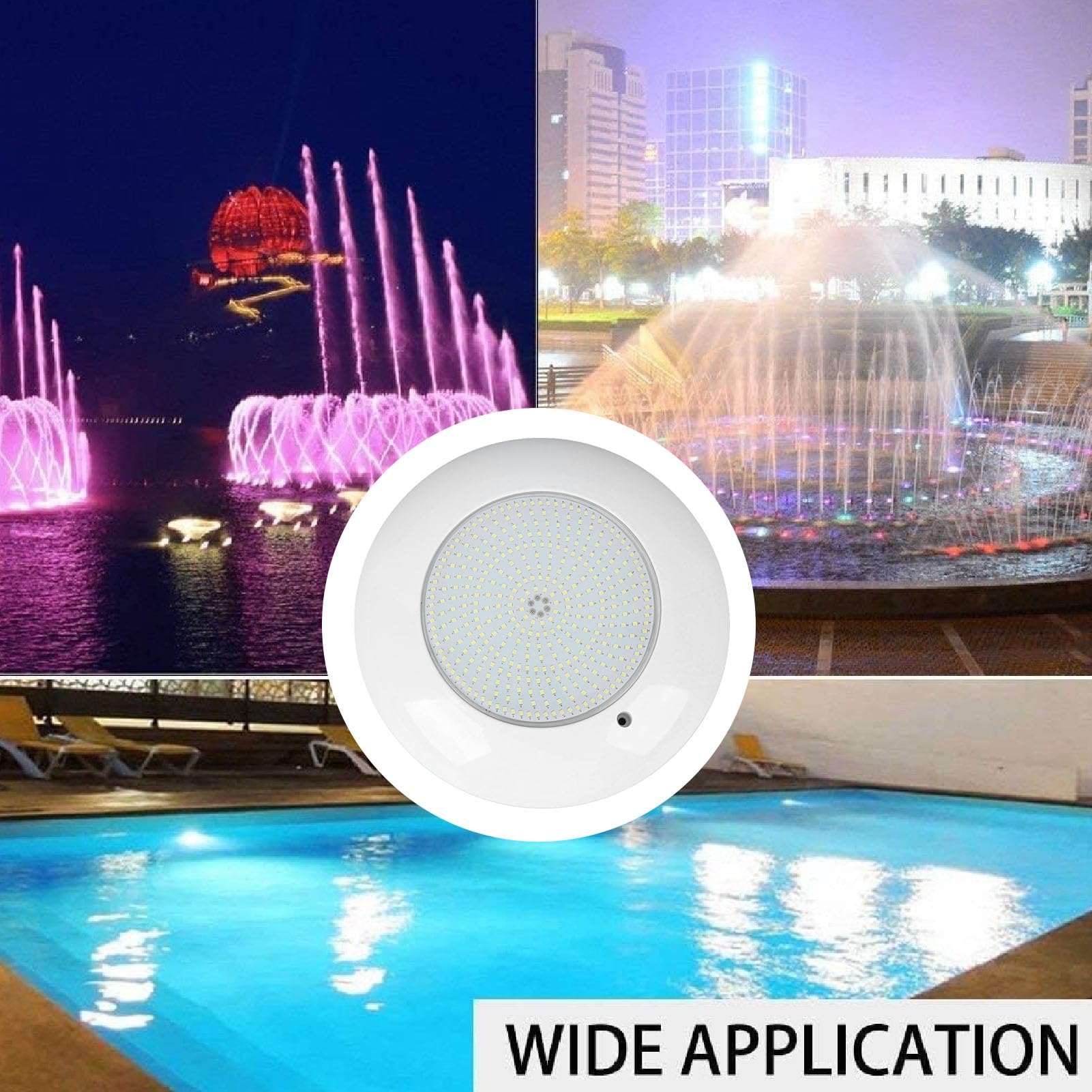 banapoy Basenu, AC12V 25W LED IP68 Wodoodporna Podwodna Głębinowa z Pilotem do Naziemnych Basenów Naziemnych Wanna z Hydromasażem Fontanna Spa Akwarium