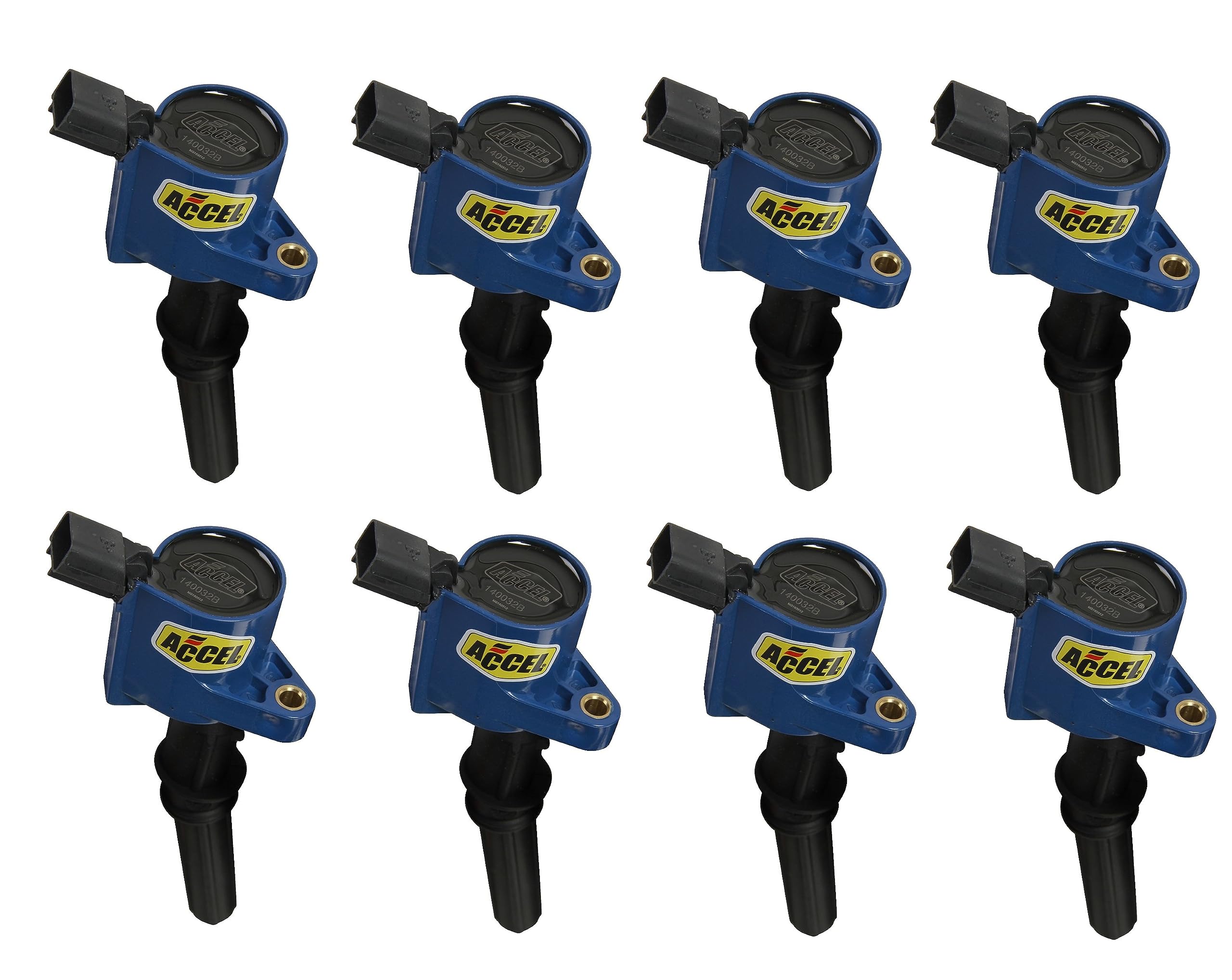 ACCEL 140032B-8 SuperCoil Ignition Coil - -Blue - 8-Pack