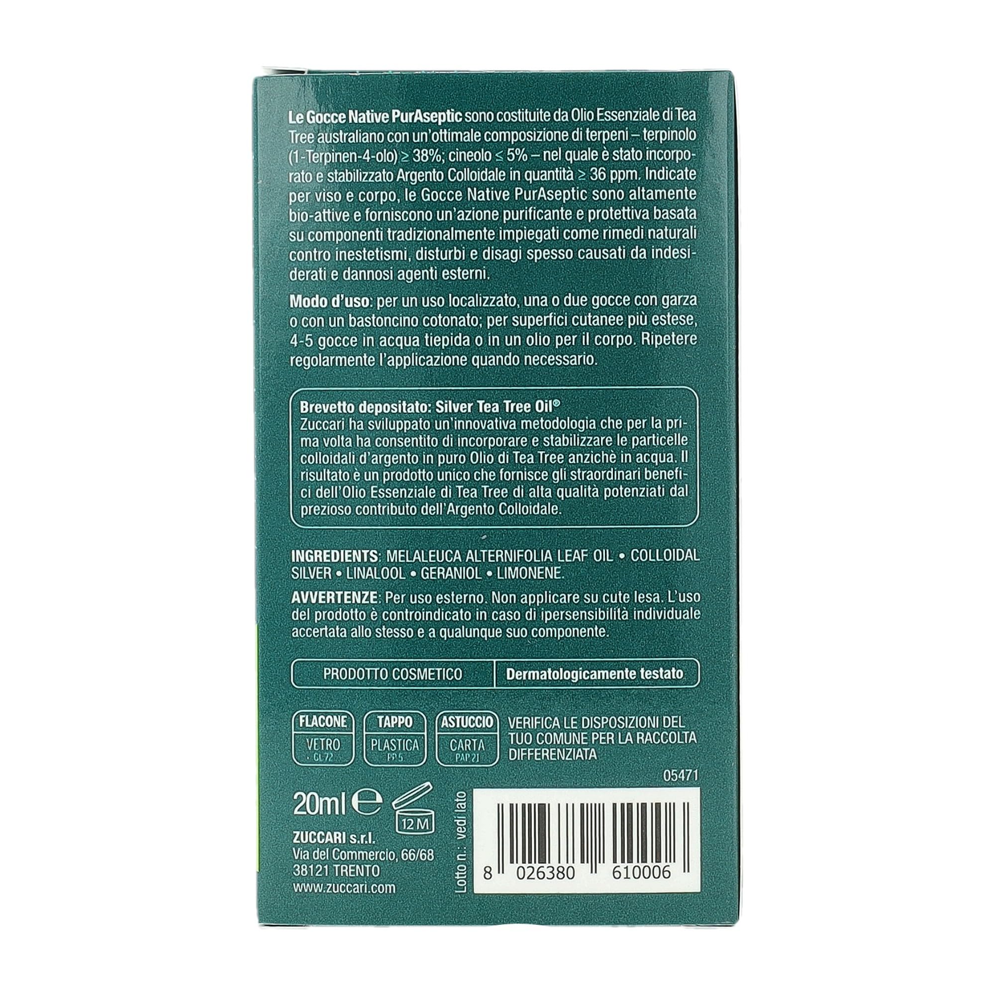 Zuccari - Zuccari Pur Aseptic Gocce Native Purificati Protettive 20ml - 982950937