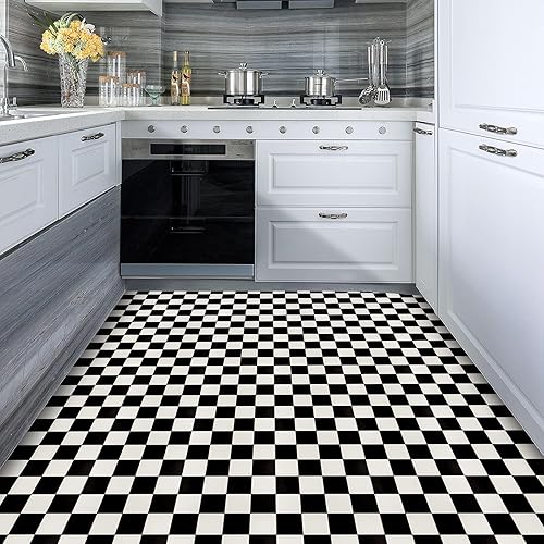 Miniatura 7 de RomDeco Azulejos de vinilo impermeables para despegar y pegar, para baño, autoadhesivo, duradero, súper fácil de usar (11.8 x 11.8 pulgadas)