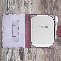 Vista 7 de Funda de cuero personalizada para Supernote A5x/Supernote A6X, Supernote A5x folio, compatible con LAMY AL-star EMR Pen, Standard Pen - K03