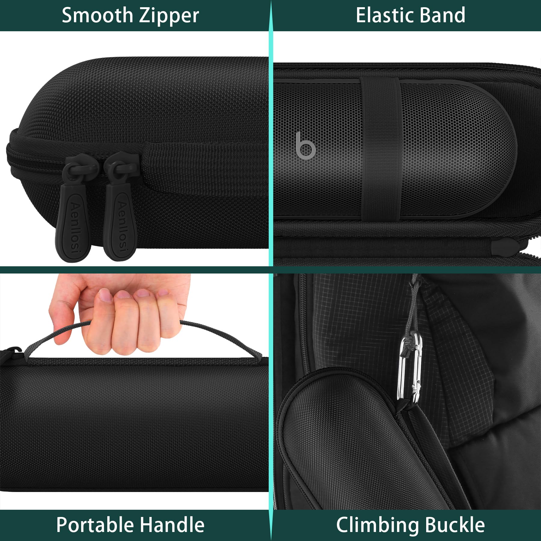 Aenllosi Hard Travel Case Compatible with Beats Pill, Wireless Bluetooth Speaker - Image 2