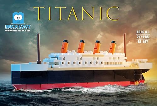 Miniatura 10 de Brick Loot Titanic - Juego de ladrillos de construcción (390 piezas grandes) 100% compatible