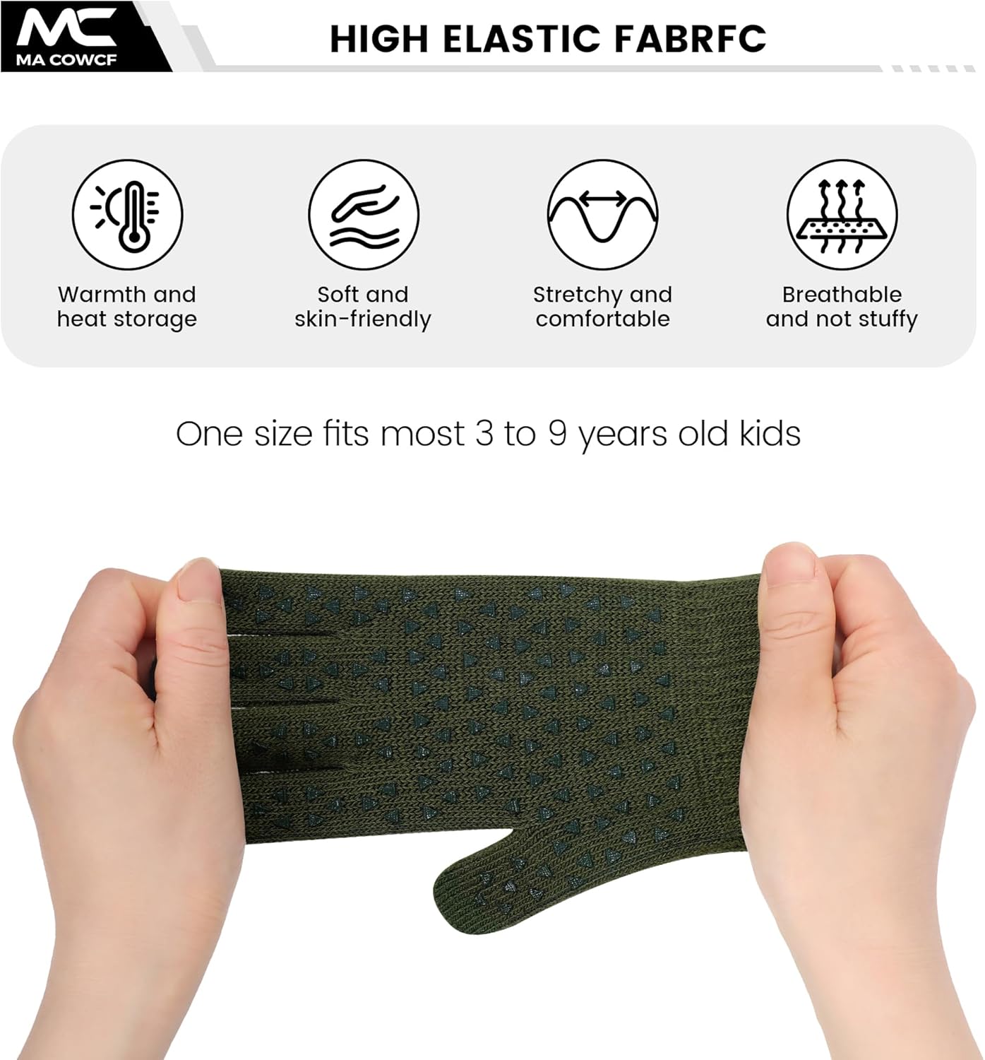 3 Pairs Kids Winter Gloves Warm Knit Gloves for 3-9 Years Touchscreen Design Toddler Warm Gloves for Cold Weather - Image 5