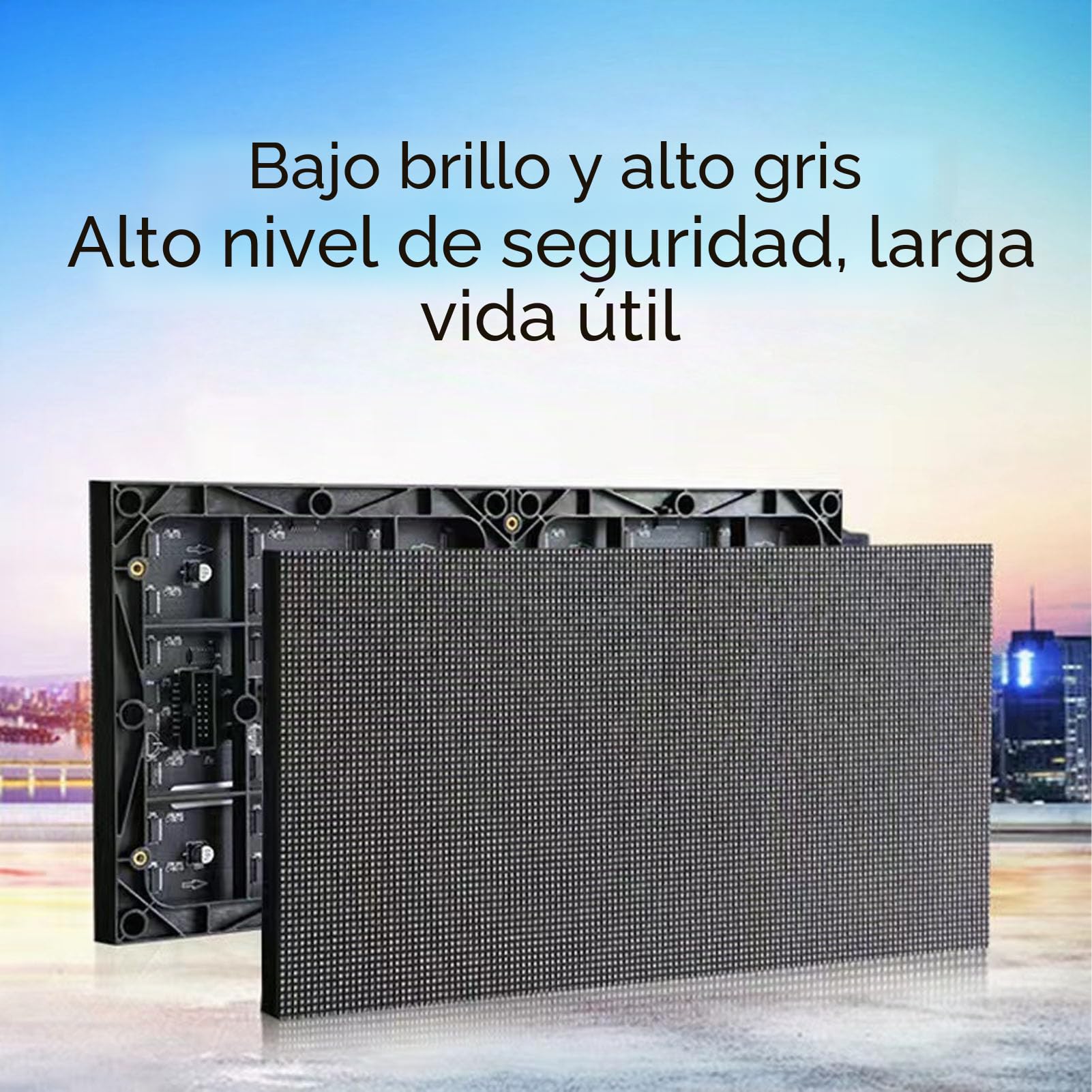 Pantalla LED P10 Señalización Digital a Todo Color 320x160 mm para Cafés Salones y Escaparates con Modos de Visualización Flexibles