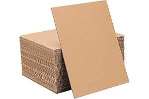 Gemini Comic Book Mailer CBM-2: 80 Pack Corrugated Cardboard Sheets 8.5 x...