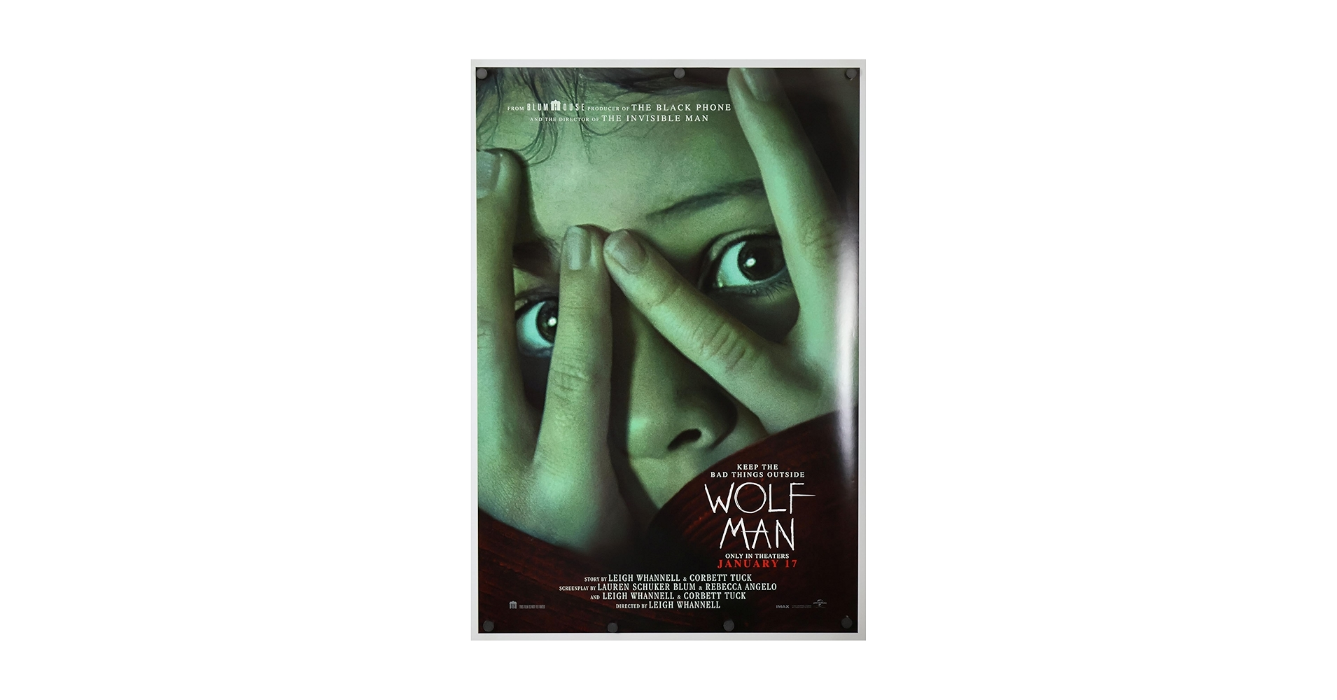 ウルフマン映画ポスター Wolf Man, 2025,Original, DS,One Sheet, 27”x40”,Near Mint