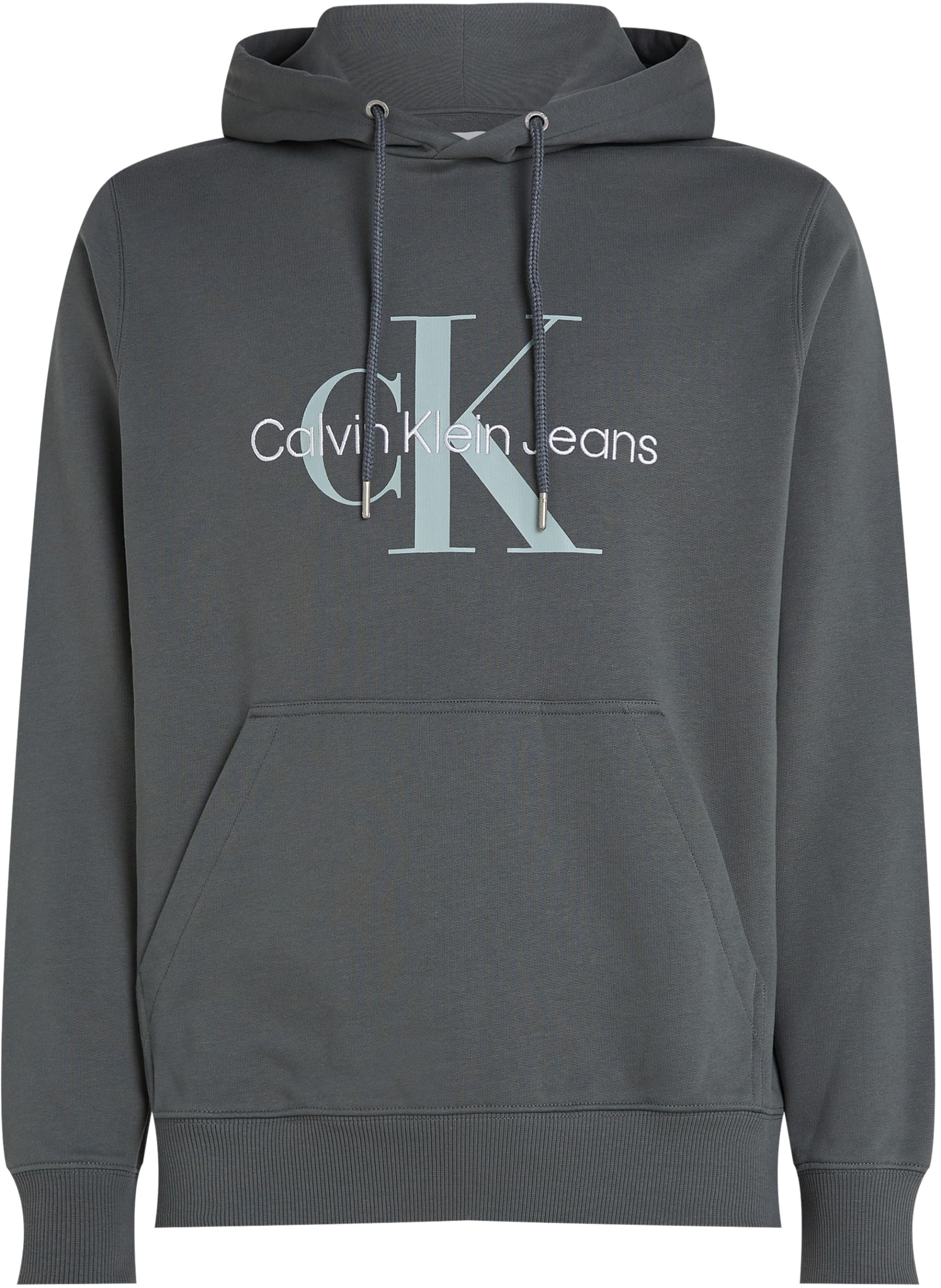 Calvin Klein Bluzy męskie, Szary (Endless Grey), 6XL duże rozmiary