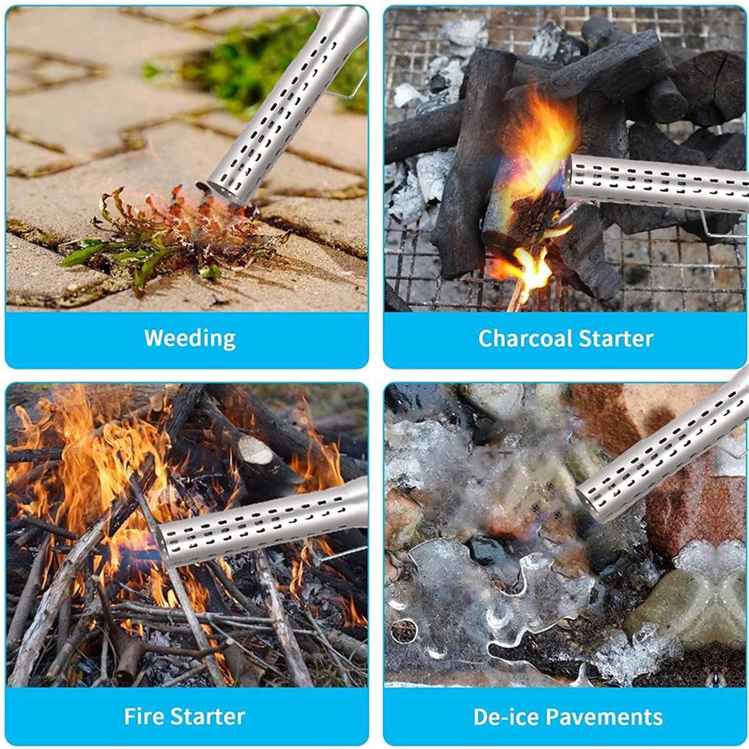 Encendedor De Carbón Eléctrico para Barbacoa, Accesorio para Encender Rápidamente El Fuego, Ahumador Y Parrilla.