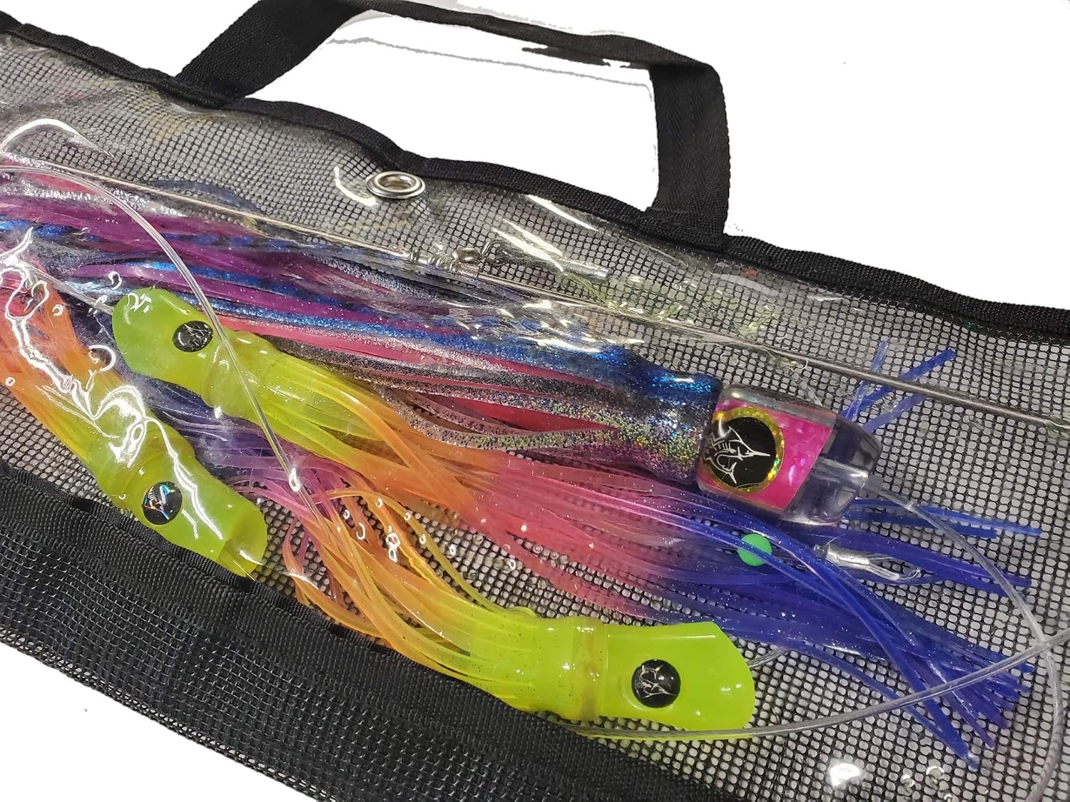 Lobo Lures 18" Titanium Pelagic Magic & Skipjack UV Hybrid Bar Daisy Chain Made in The USA