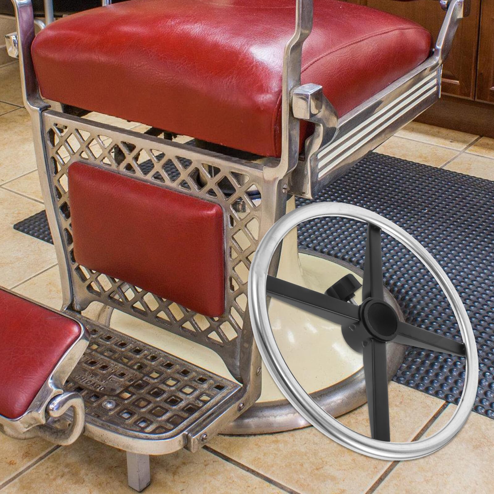 Alipis Reposapiés Accesorio Adecuado Silla de Oficina de Hierro y Nylon para Diseño Ergonómico y Fácil Instalación para Espacio de Trabajo y Salón