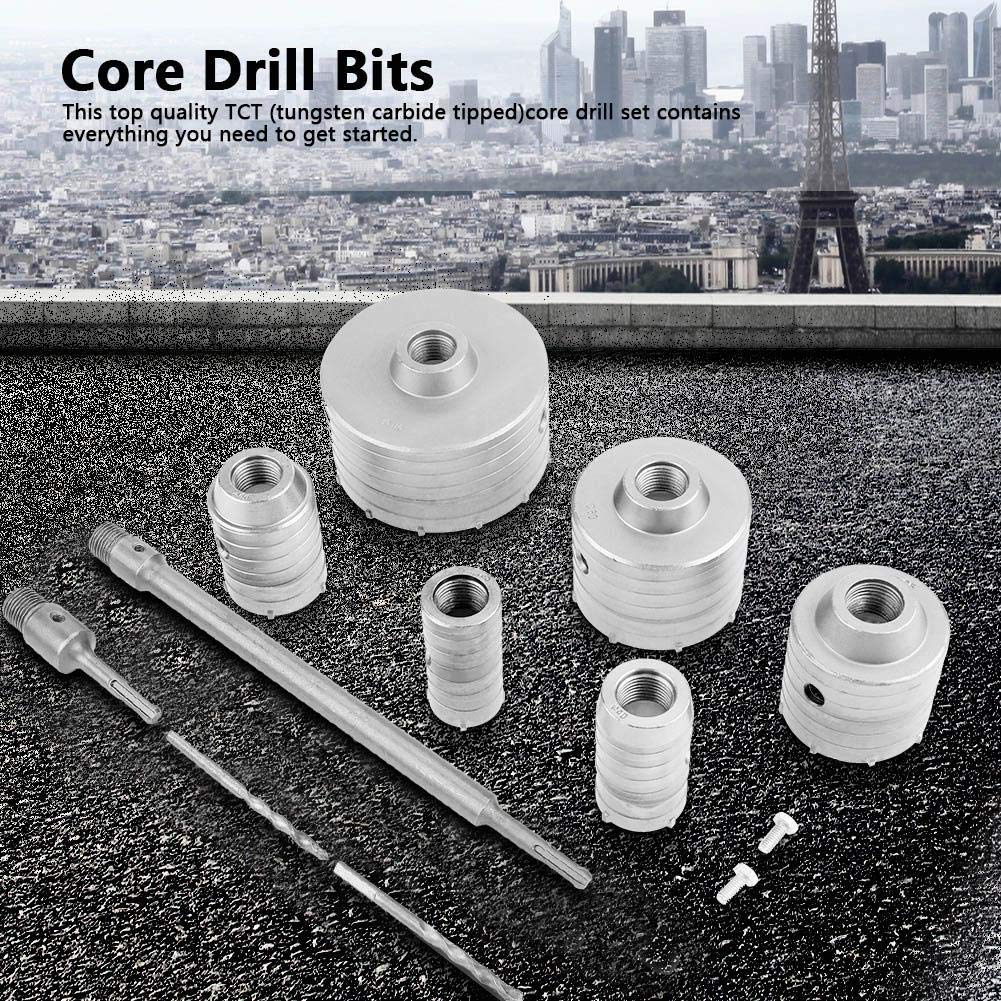 One-Day Sale: Up to 60% Off Concrete Hole Saw Kits, 10Pcs TCT Core Drill Bits Set, SDS Bits Concrete Core Cutter for Holes in Concrete, Bricks and Blocks Black Friday Clearance Concrete Hole Saw Kits, 10Pcs TCT Core Drill Bits Set, SDS Bits Concrete Core Cutter for Holes in Concrete, Bricks and Blocks