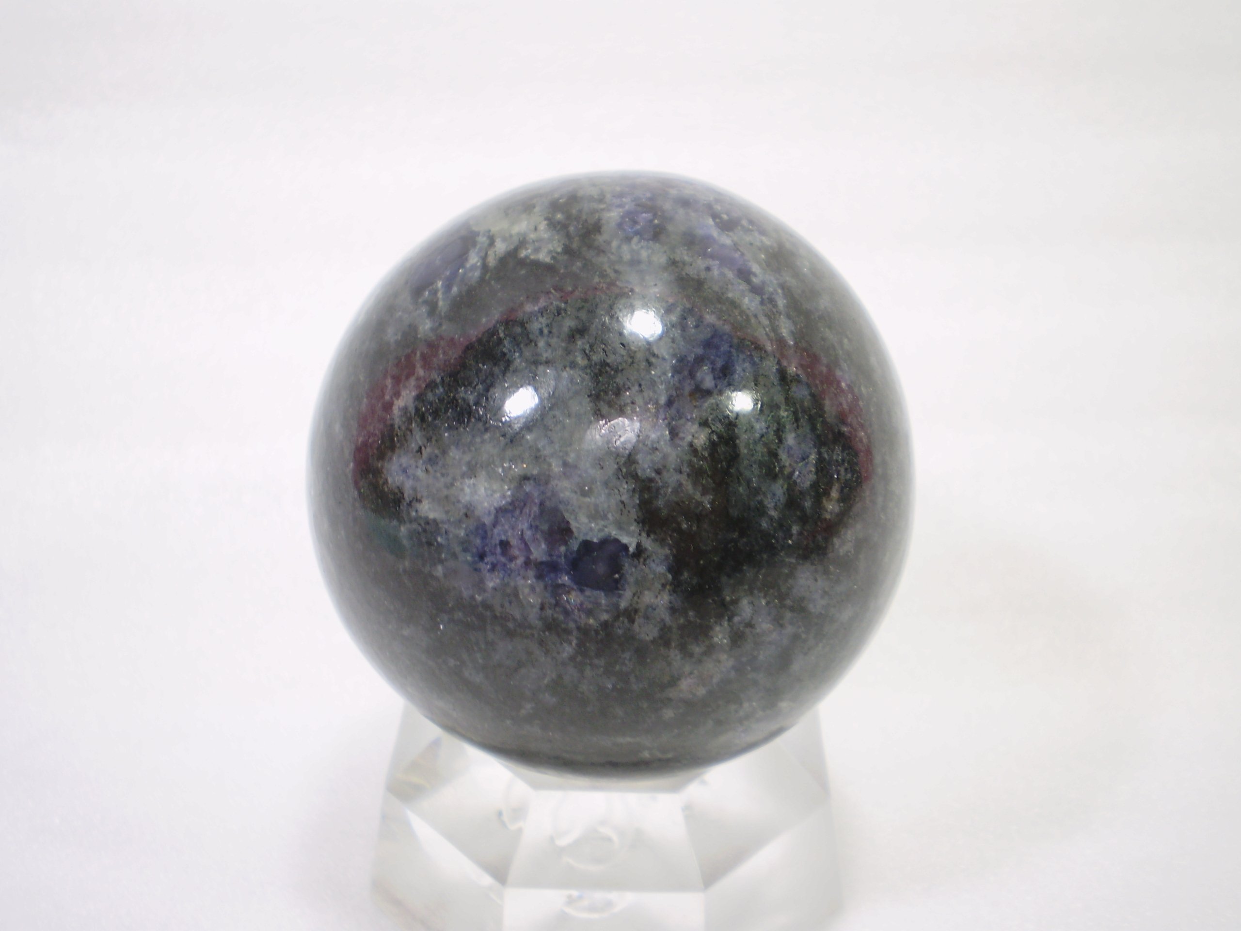 Amazon.co.jp: アイオライト（菫青石）希少原石丸玉 （スフィア