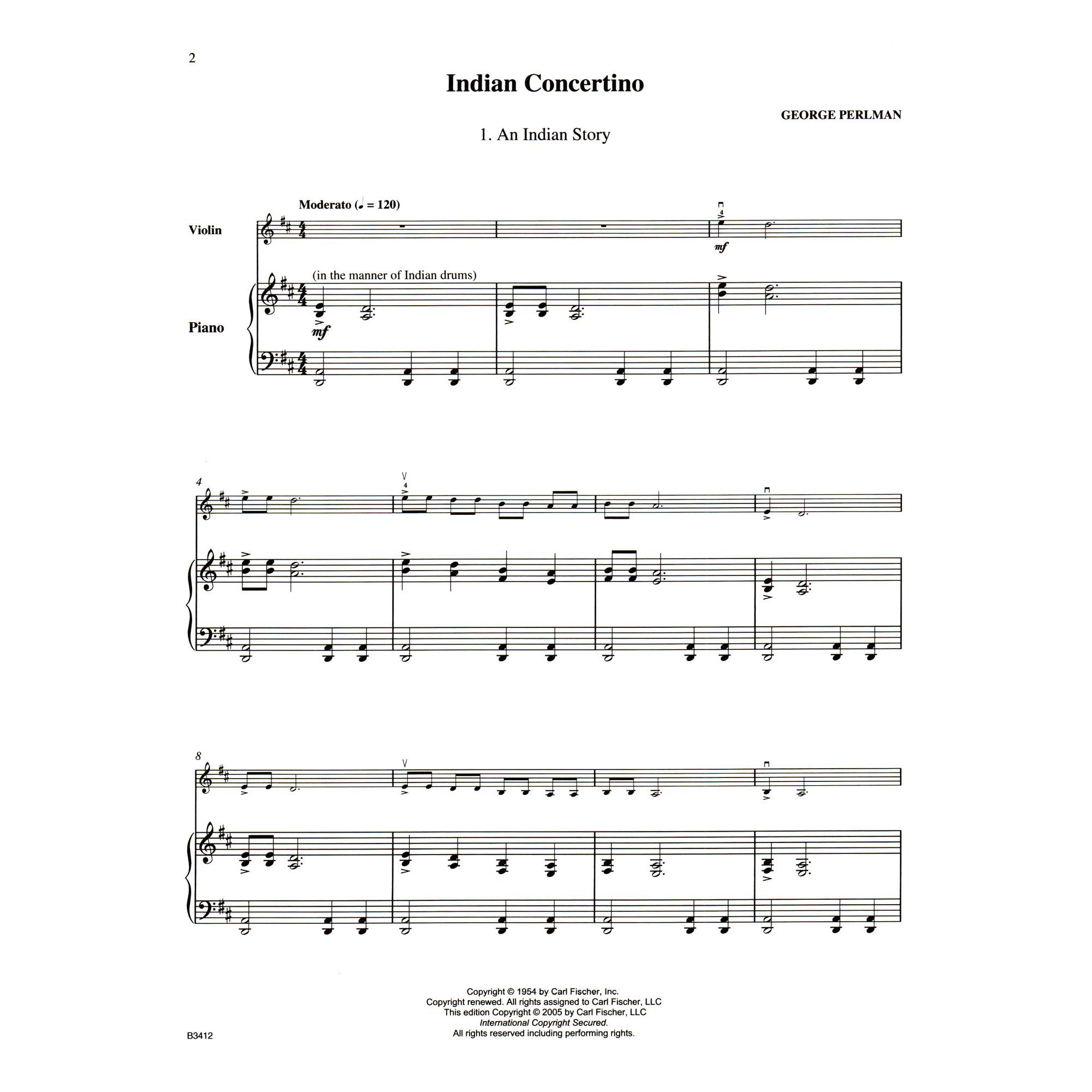Indian concertino violon +cd