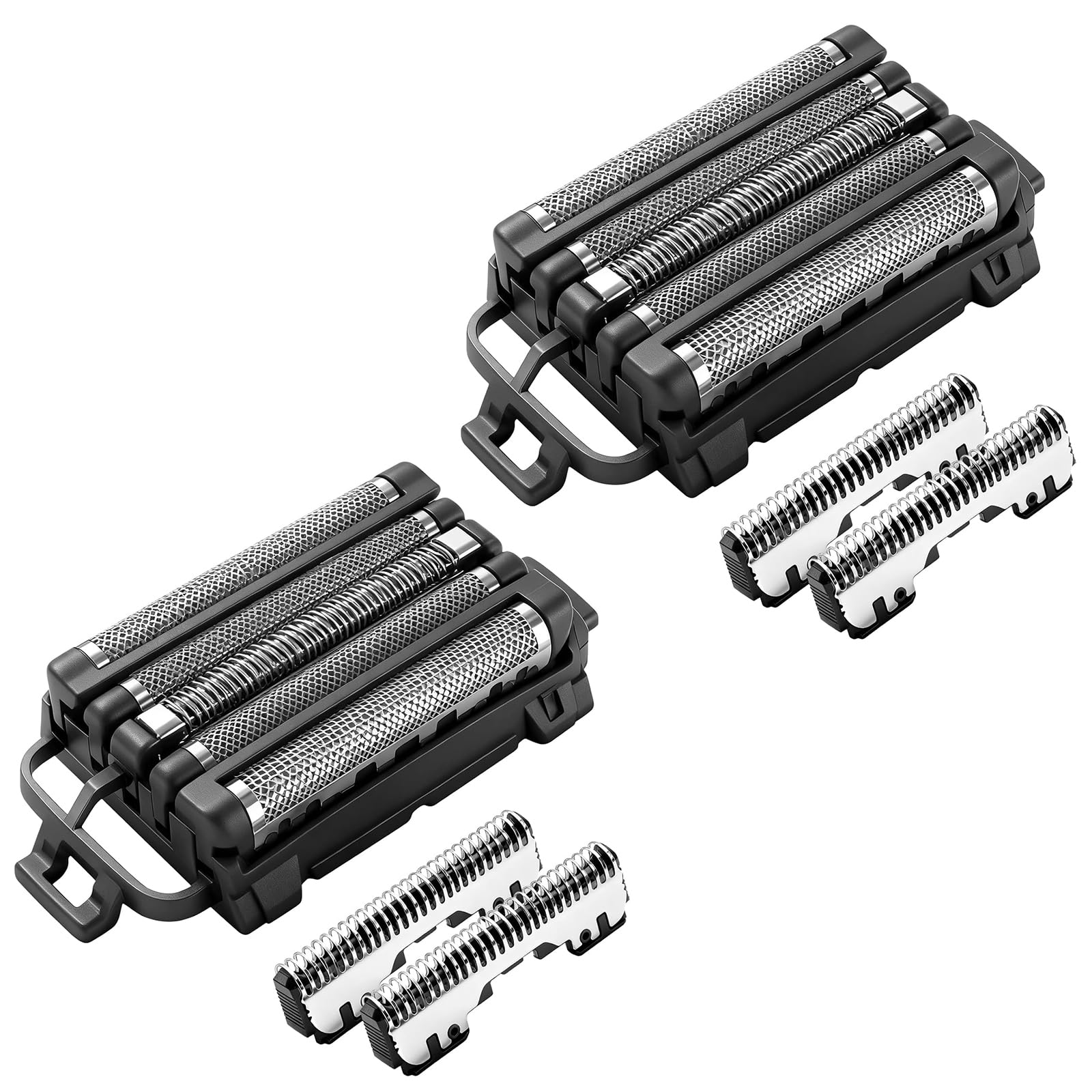 Lame e griglie di ricambio compatibili con rasoi elettrici Pana**nic WES9032Y ES-LV97, ES-LV95, ES-LV81, ES-LV69, ES-LV67, ES-LV65 e ES-LV61 (2 pezzi)
