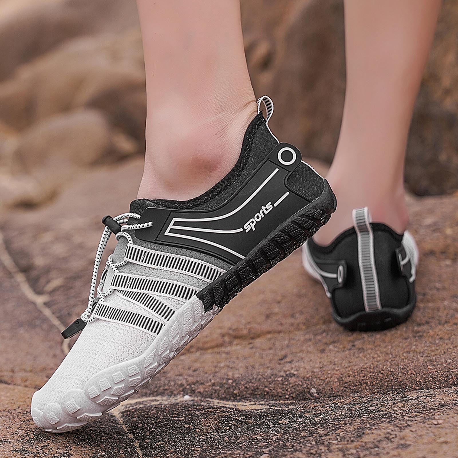 Scarpe da Scoglio Uomo Scarpette Mare Acqua Antiscivolo Donna Traspiranti per Piscina Entrare in Ciabatte Scogli Fiume Ragnetti Ginnastica Immersione con Sassi Scarpetta di Gomma Il Spiaggia