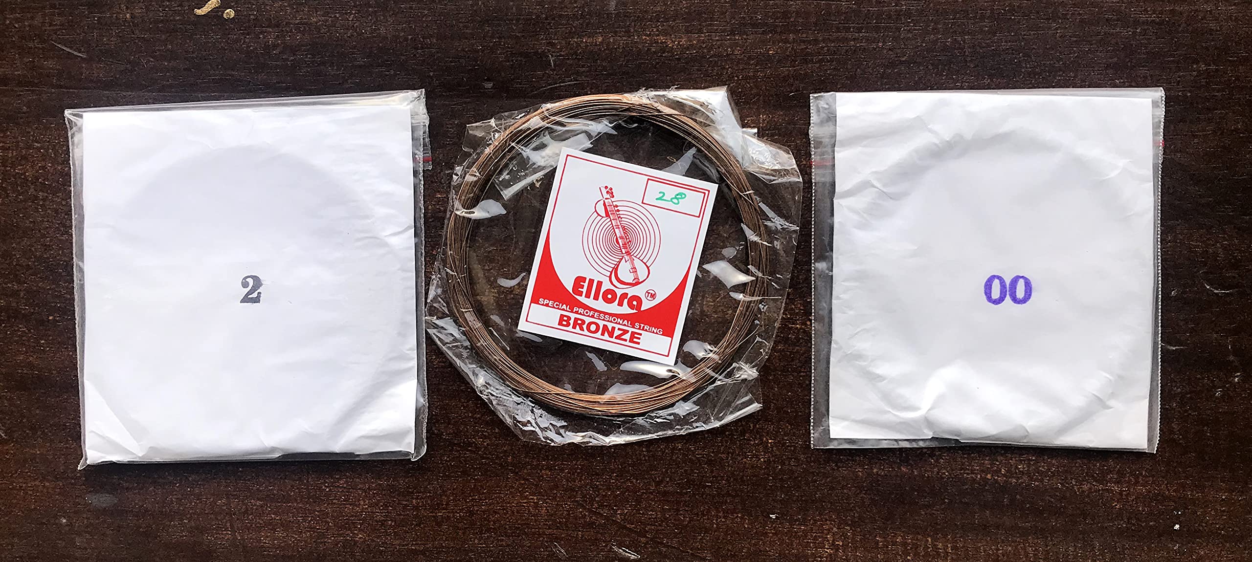 Vadyam 3 Sitar String Coils set for Ravi Shankar Style Sitar Baaj Joda Chikari and Taraf, Medium, sitar-combo-2-00