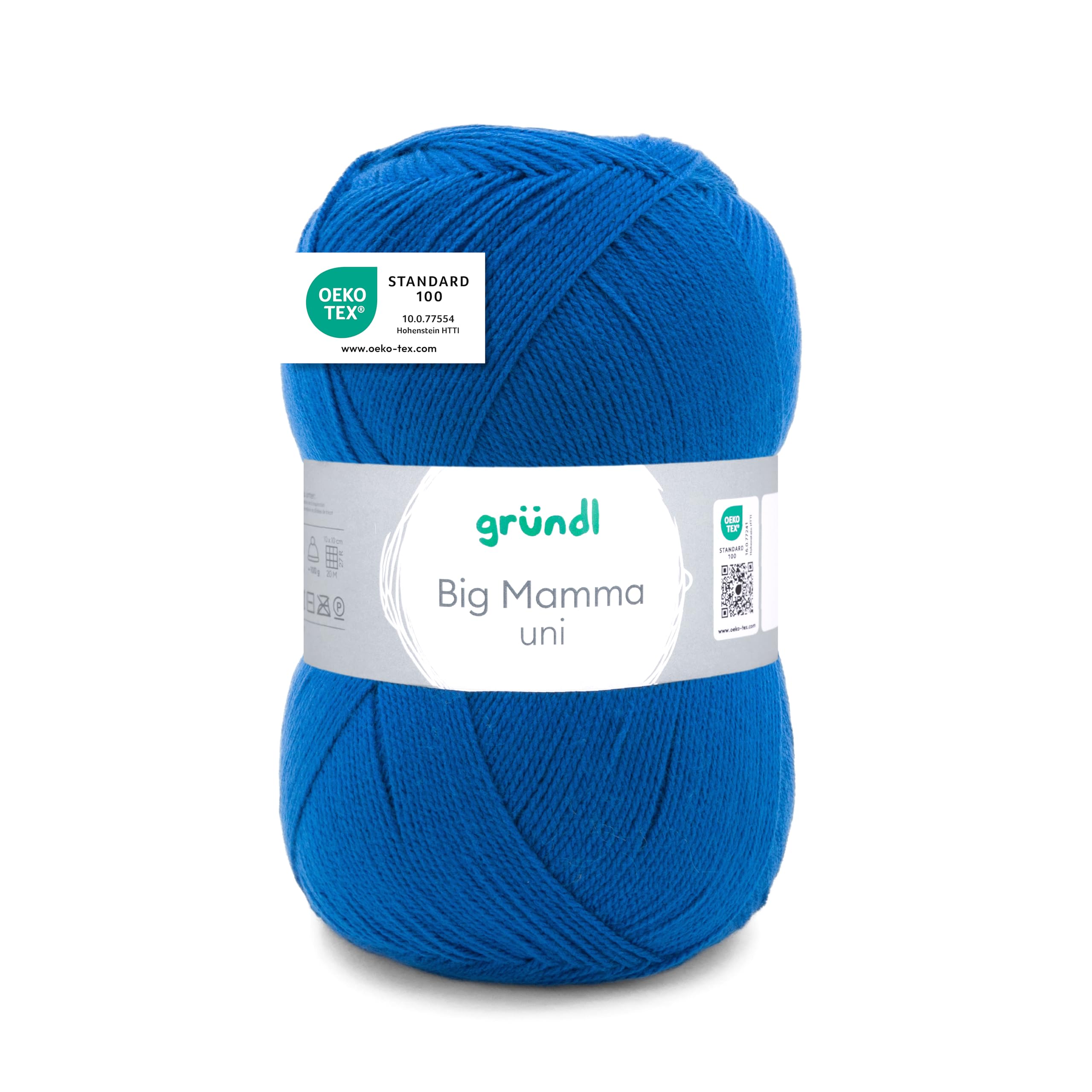 Gründl Big Mamma Uni garen (garen voor breien en haken met wolkarakter, bestaande uit 100% acryl, 400 g/1040 m, naalden nr. 3 ½ tot 4½, 1 x 400 g), kersen