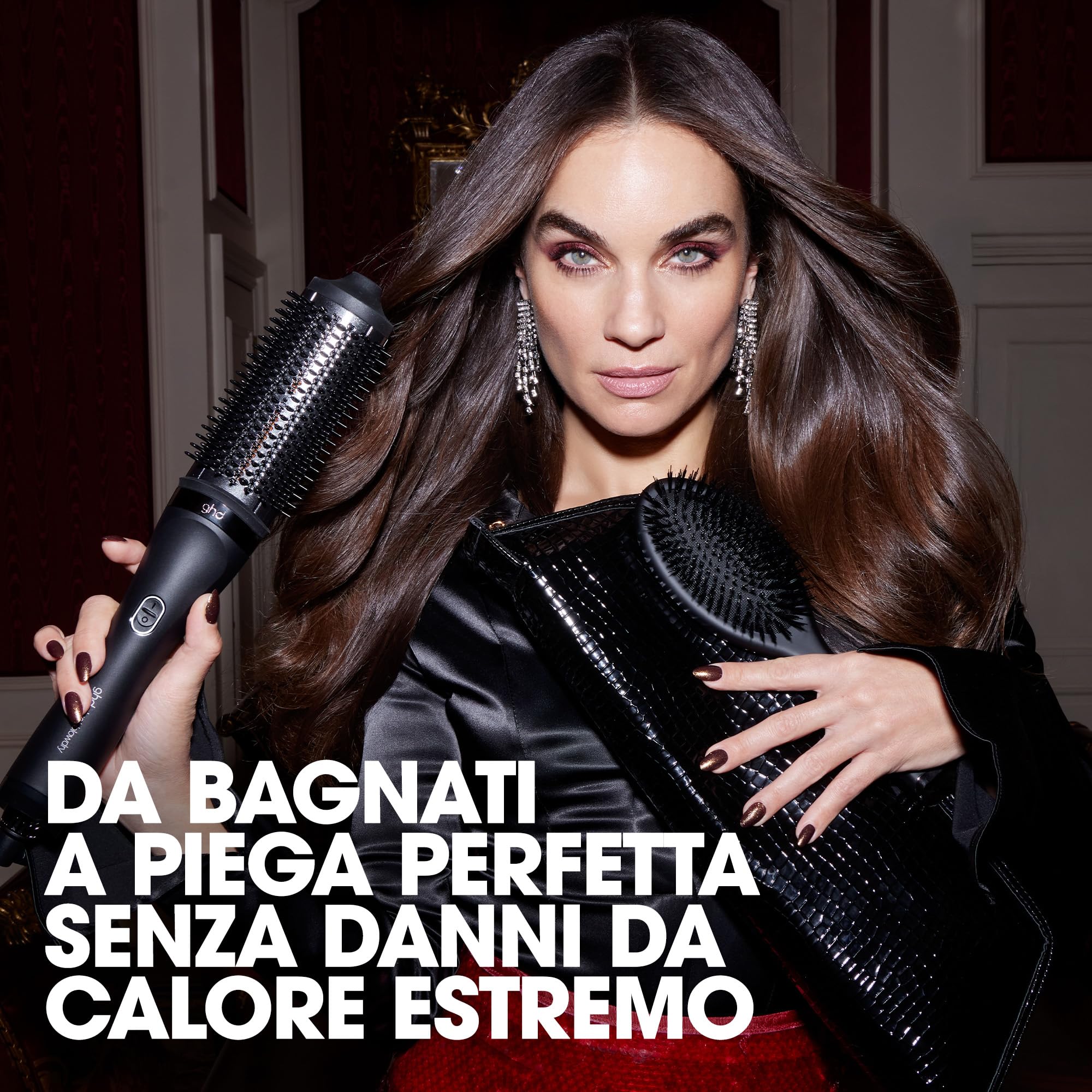 ghd Set Regalo Duet Blowdry, Include Spazzola Asciugacapelli Lisciante 2-in-1, Spazzola Districante e Custodia Termoresistente, Da Bagnati a Piega Voluminosa Senza Danni da Calore, 50% più Lucenti
