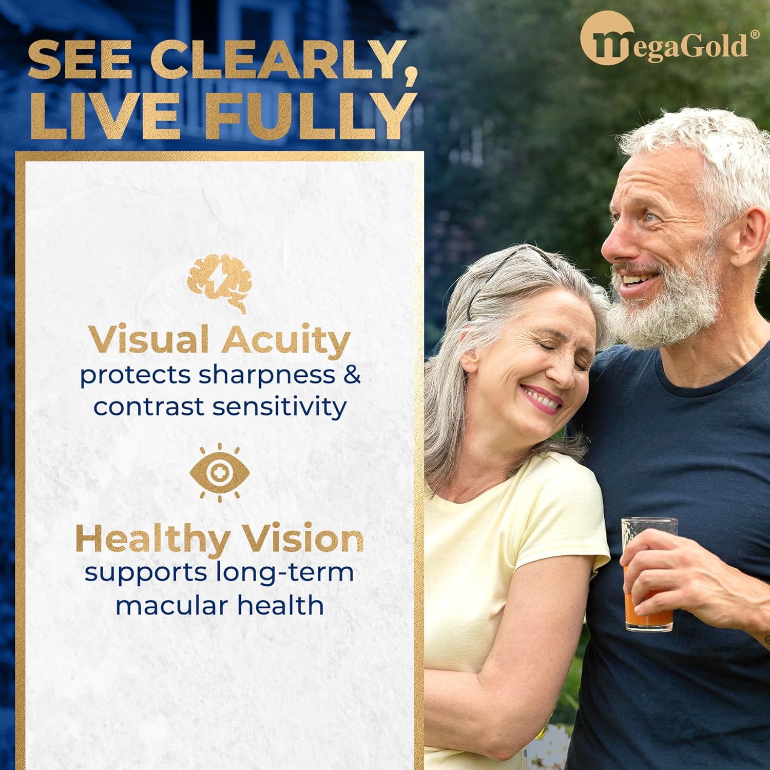 Macular Support Advanced Formula - Eye Supplements for Vision & Macular Health*, Contains Lutein & Zeaxanthin, Vitamins C & E, Zinc, and Astaxanthin, for Seniors & Adults - 60 Count Softgels