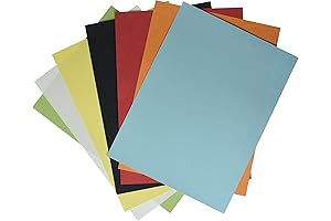 School Smart Folding Bristol Tagboard, 100-Pack of 9 x 12 Inch Assorted Colored Tagboard