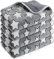 Vista 15 de Reginary 4 mantas impermeables de conejillo de indias lavables de forro polar para animales pequeños, almohadillas de entrenamiento reutilizables