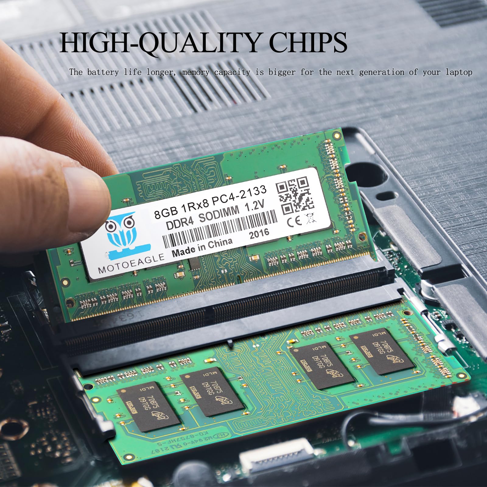8GB DDR4 RAM 2133 MHz SODIMM 1RX8 PC4-17000 PC4-2133P CL15 1.2V