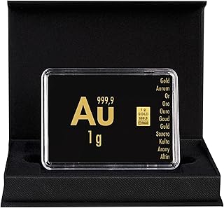 Goldstücke24 - Gold zum Verschenken - Goldbarren 1g in schwarzer Geschenkbox - Tolle Geschenkidee