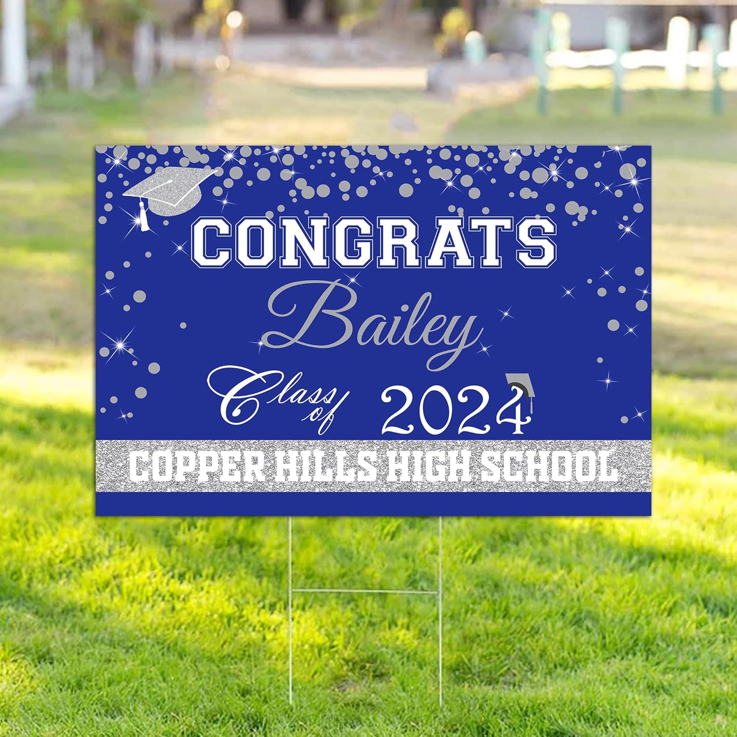 Personalized Graduation Yard Sign Class of 2024, Graduation Senior Sign 2024, Graduate Yard Sign, Class Of 2024 Graduation Decorations, High School College Graduation Signs, Graduation Corrugated Sign