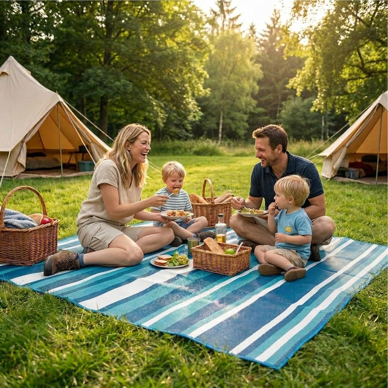 Składany kempingowy, wodoszczelna mata rekreacyjna, piknikowy