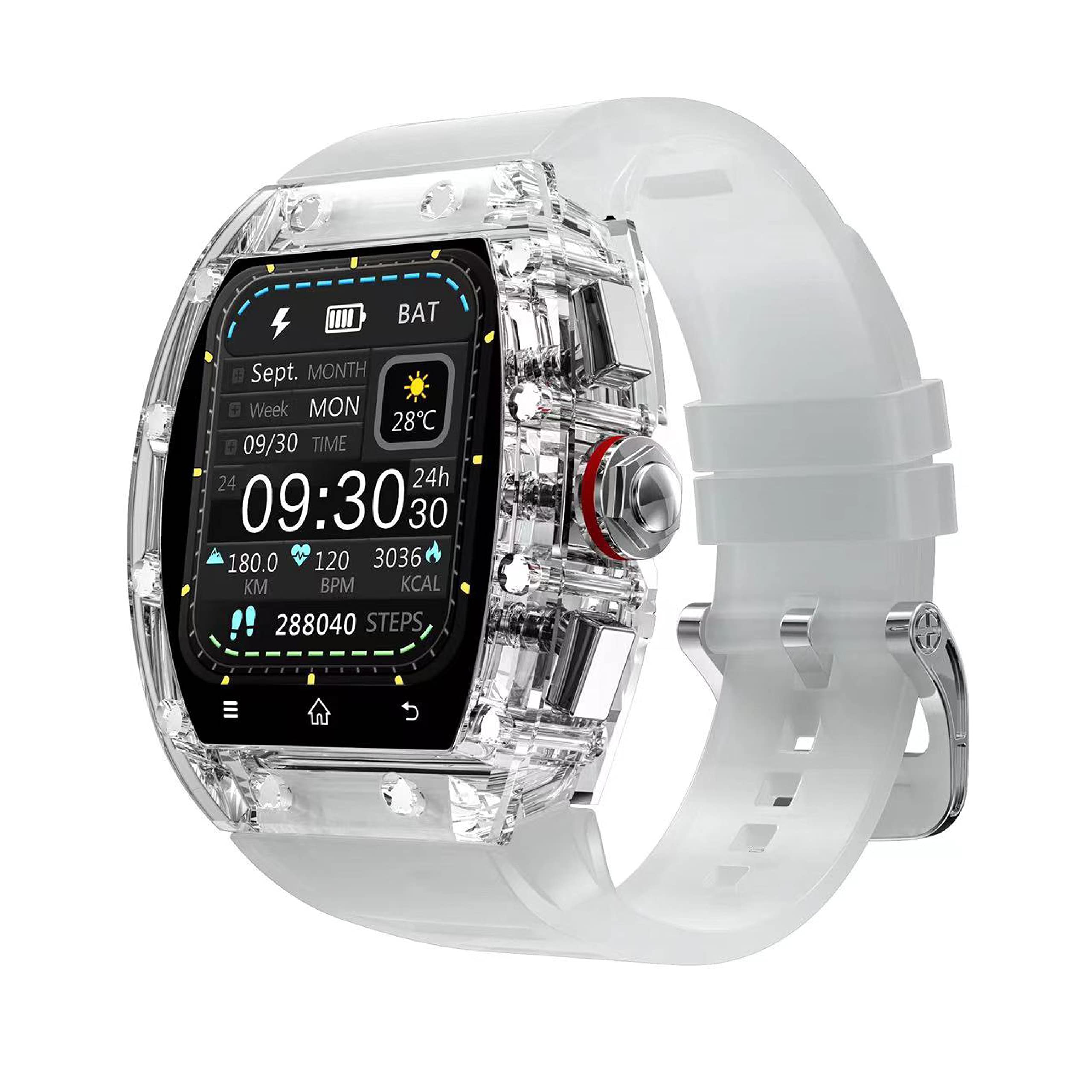 Green Lion Carlos Santos Smart Watch - White