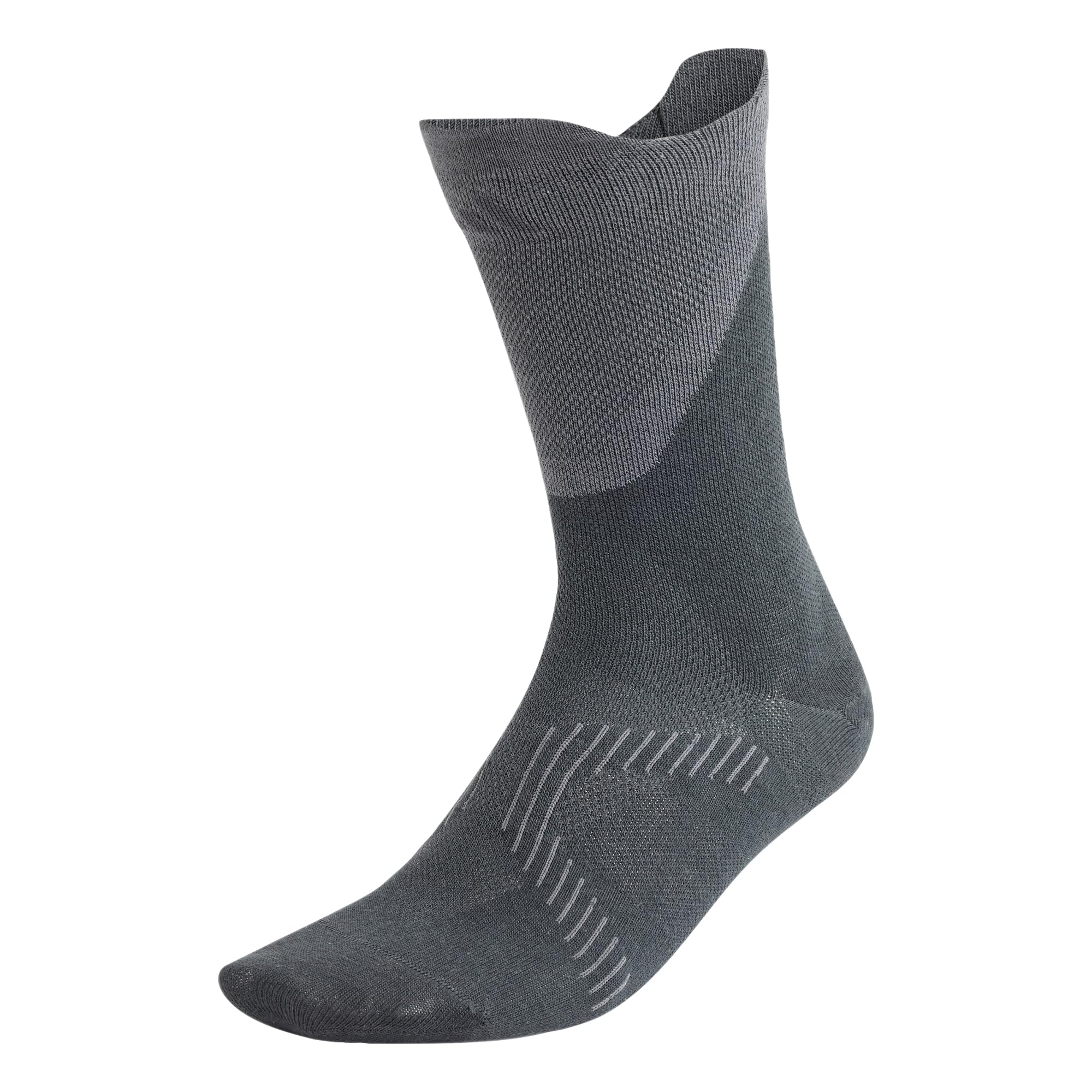 adidas Unisex Running Light Crew Sock Socks, carbon/grey five, XL