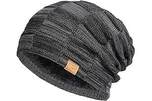 Warm Beanie for Men: Vgogfly Slouchy Beanie for Winter
