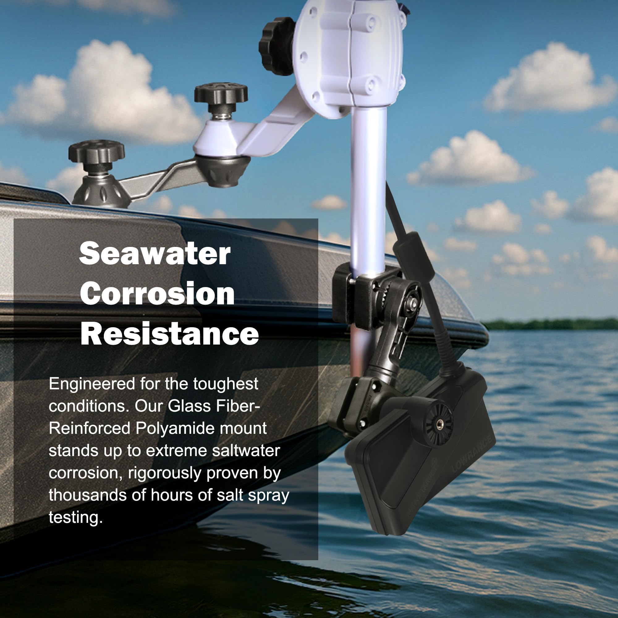 0 Degree Pole Mount Compatible with Lowrance Active Target2, Replaces 000-15770-001 - 5