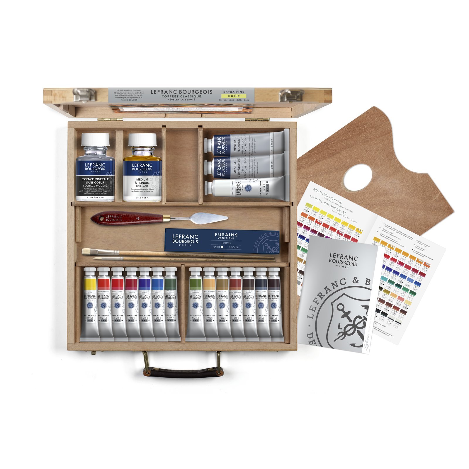 CASSETTA COLORI COLORE OLIO BOX LEFRANC&BOURGEOIS OLIO EXTRA FINE HUILE OIL (Cassetta Classico)