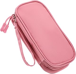 Electronics Organizer, Cord Organizer Case Storage Bags Cable Charger Organizers Travel Toiletry Bag Cosmetic Bag Toiletry Bags Travel Accessories for Women Men Door Room Essentials (Pink)