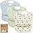 3-Pack Waterproof Baby Bibs for Eating - Lightweight Toddler Feeding Bibs with Large Food Catcher, Mess Proof, Food-Grade Baby Eating Essentials, Easy to Put On & Clean (Vessels)