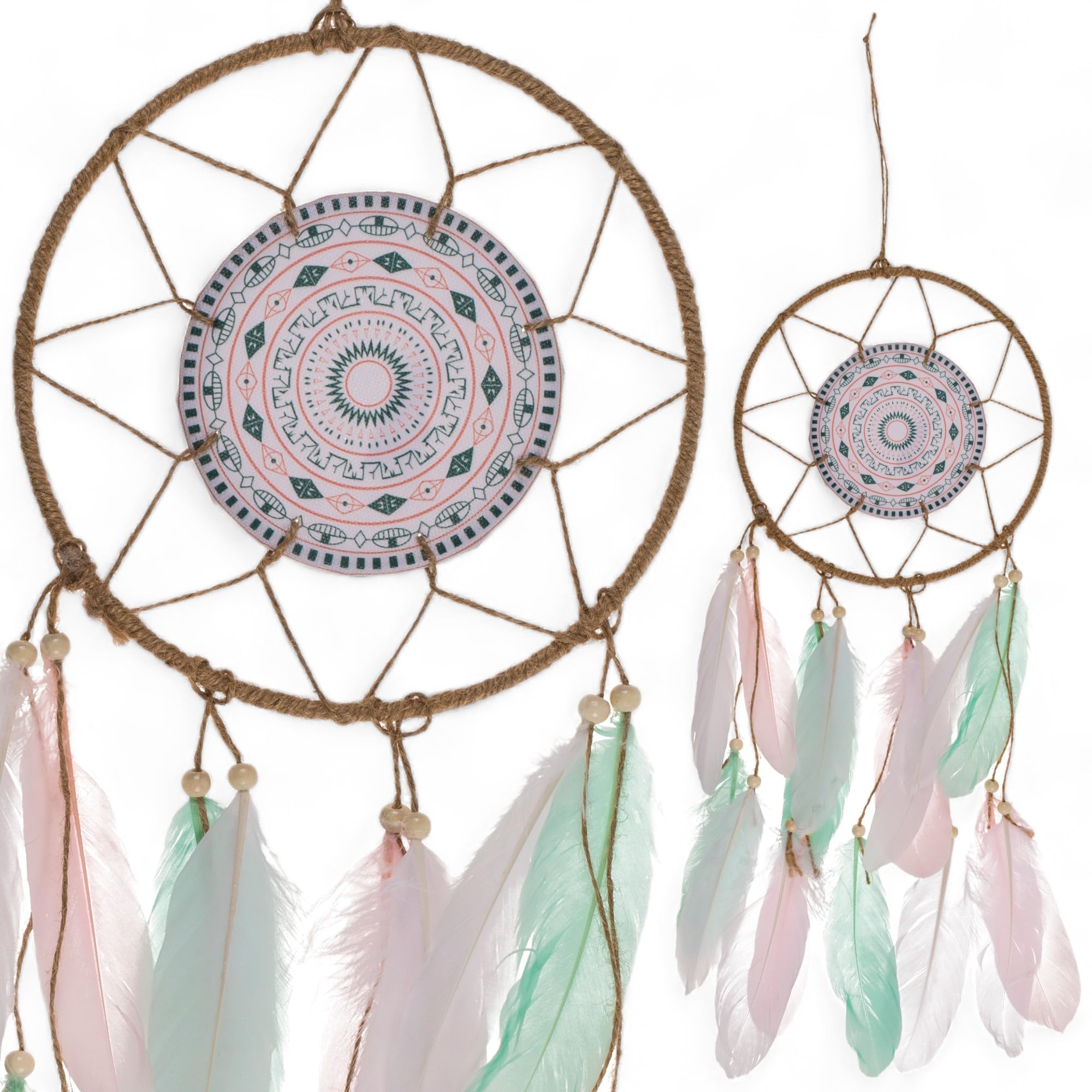 MIJOMA Traumfänger Schwarz-Braun 40x16cm - Boho Deko Für Guten Schlaf