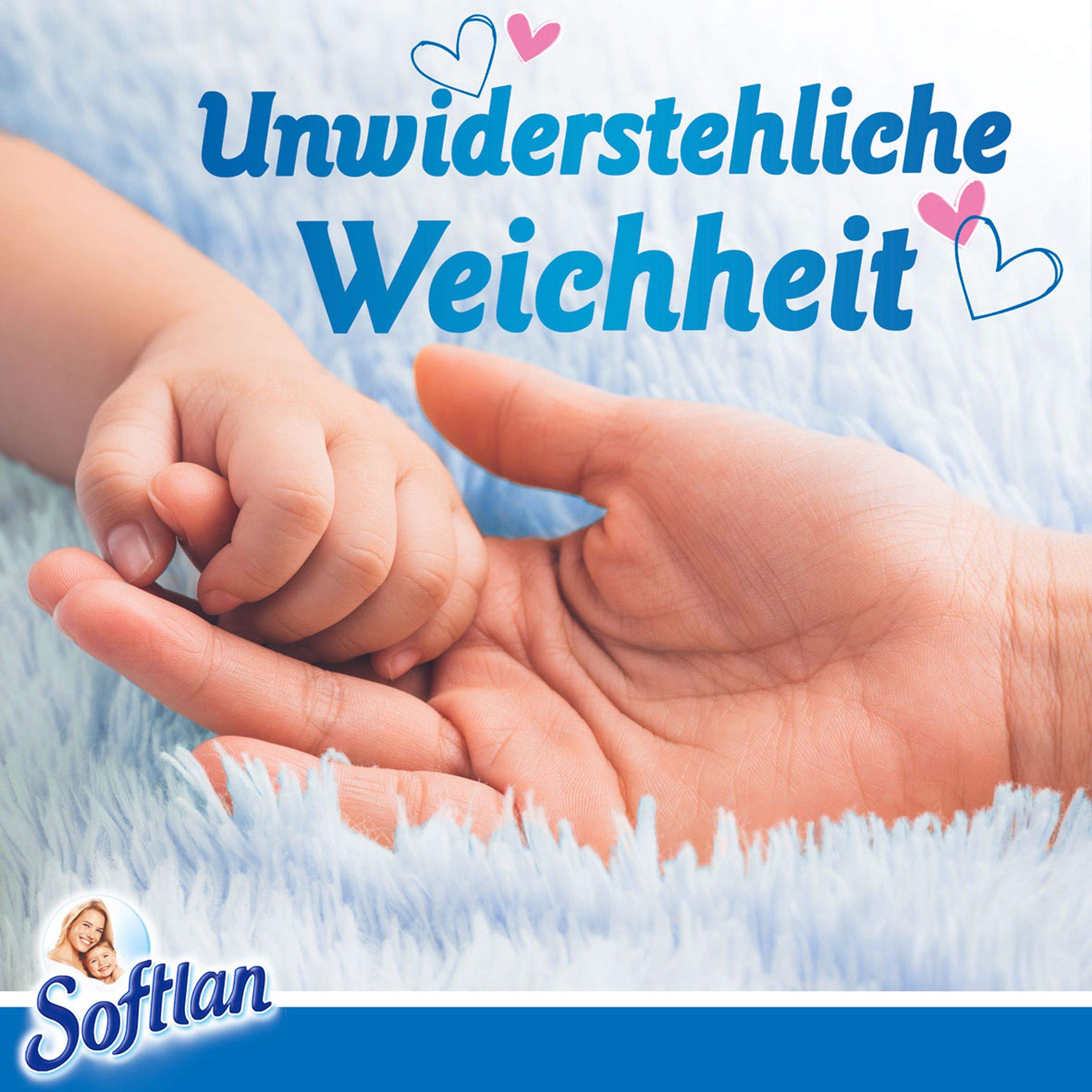 Softlan Weichspüler Windfrisch 12 x 1l - für weiche Wäsche und einen langanhaltenden frische Duft