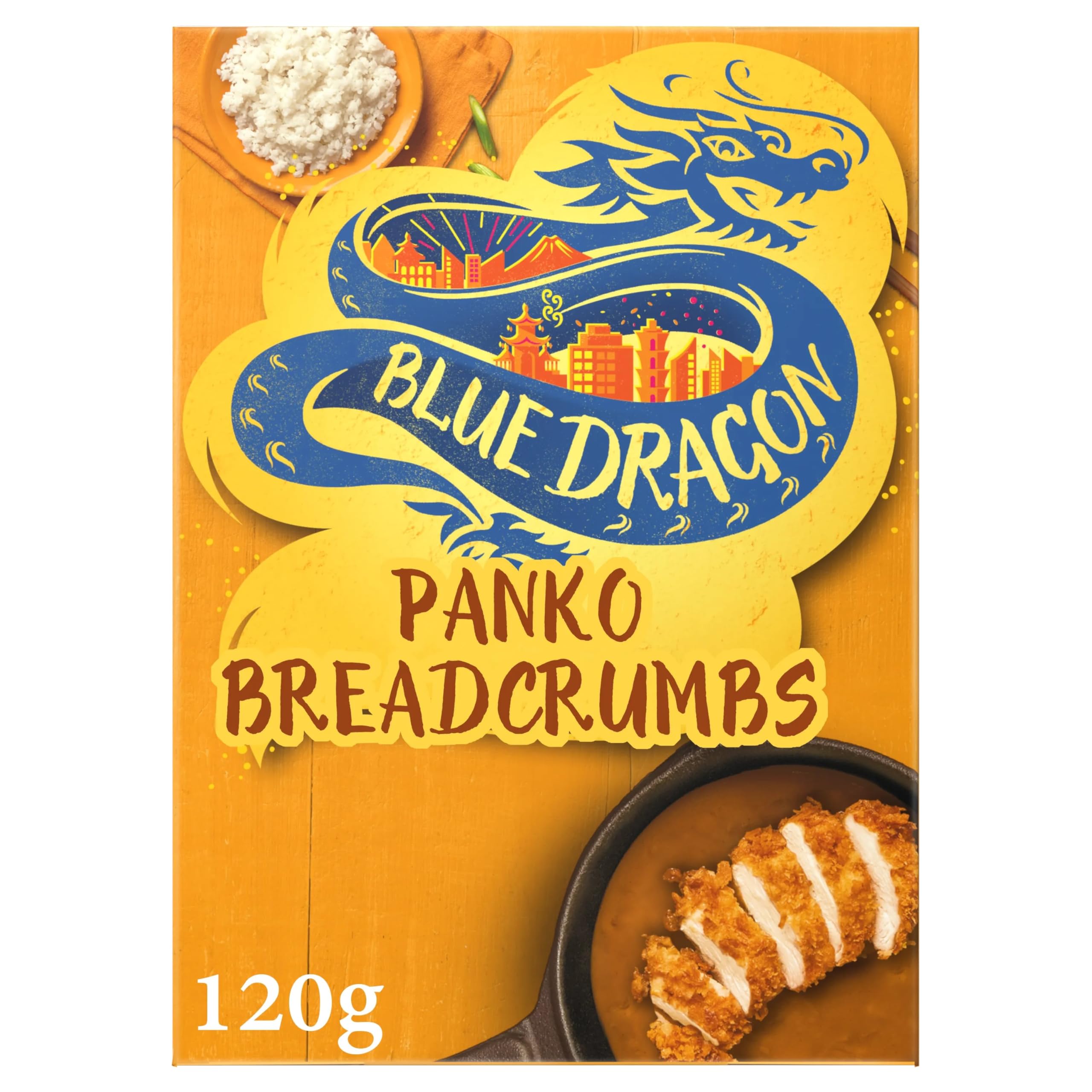Blue Dragon Panko Breadcrumbs Mix 120g | Light & Flaky Japanese Style Breadcrumbs With Airy & Crunch Texture