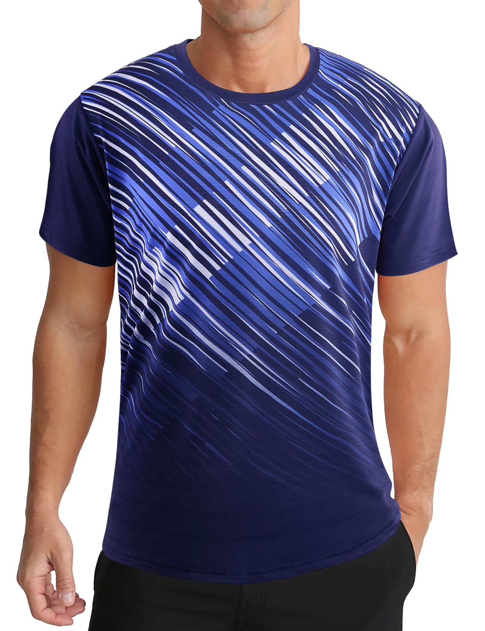 APTRO Herren Sport T Shirt Funktionsshirt Schnelltrocknend Laufshirt Trainingsshirt Gym Tshirts