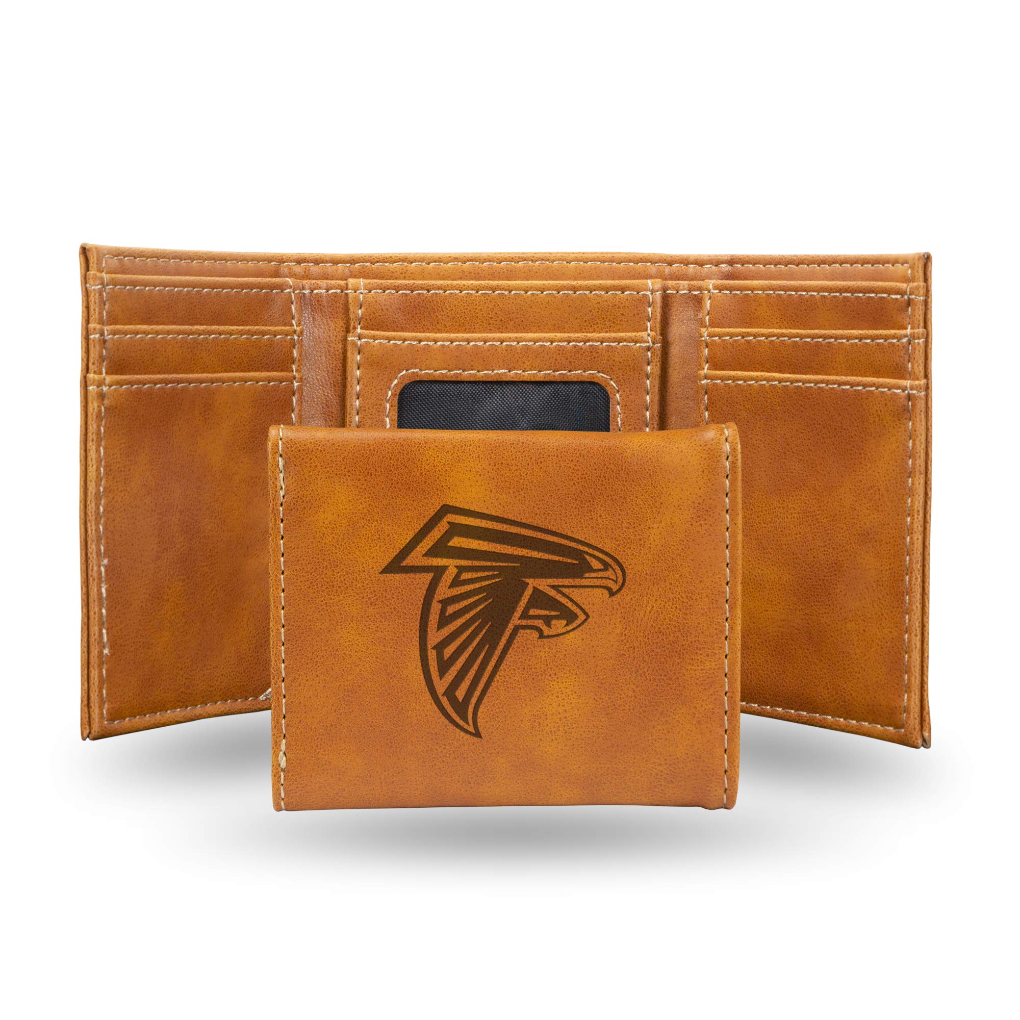 Rico Industries NFL Laser Engraved Trifold Laser Engraved Tri-Fold Wallet - Men's Accessory