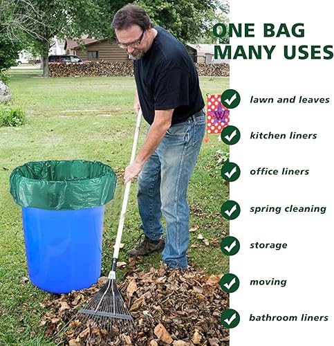 Miniatura 8 de AYOTEE - Bolsas de basura grandes de 30 galones, bolsas de basura grandes de 1 mil de grosor, bolsas de basura de cocina de 30 galones de alto, 50%