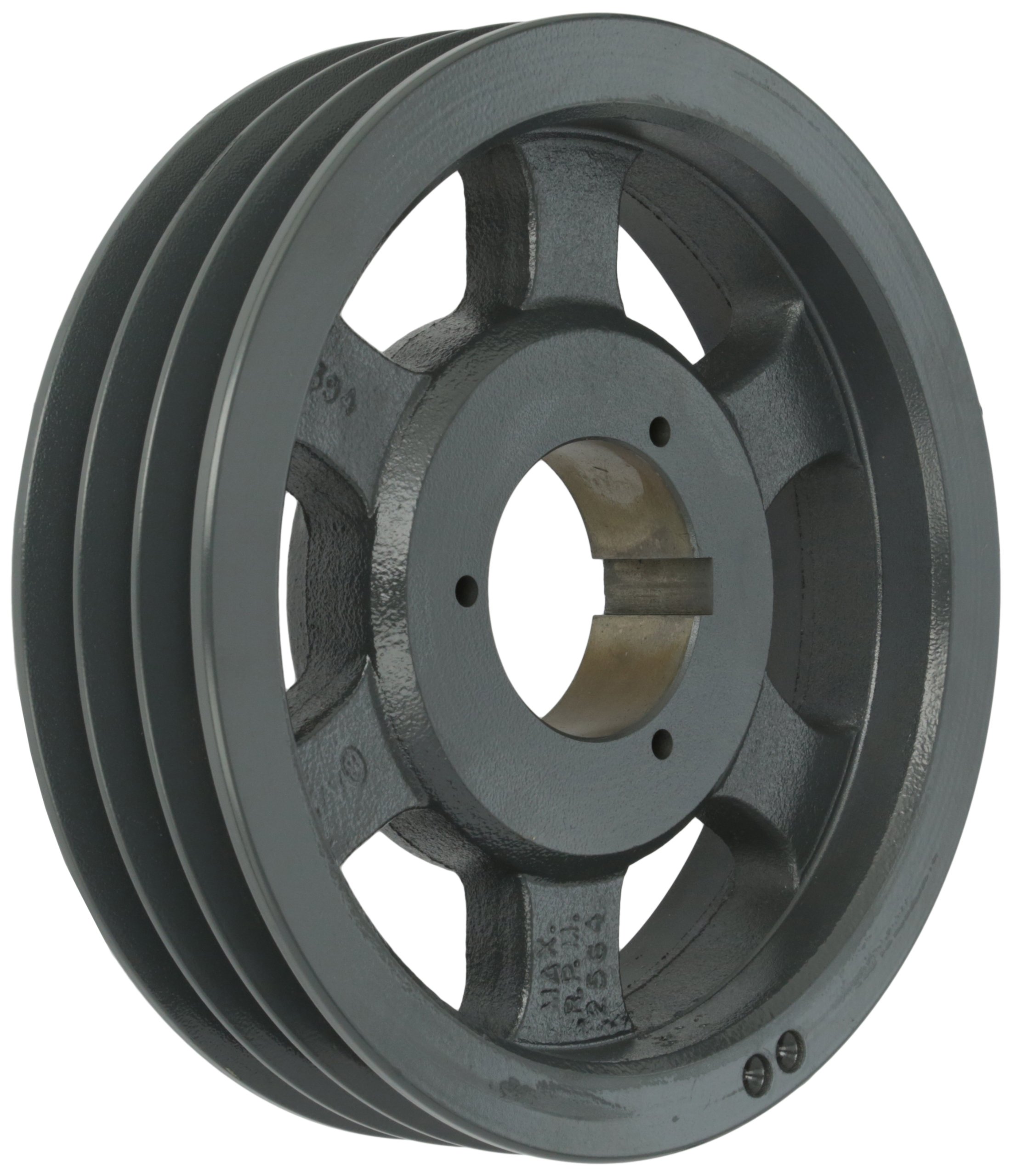 Browning 3B5V94 Split Taper Sheave, Cast Iron, 3 Groove, A, B or 5V Belt, Uses B Bushing