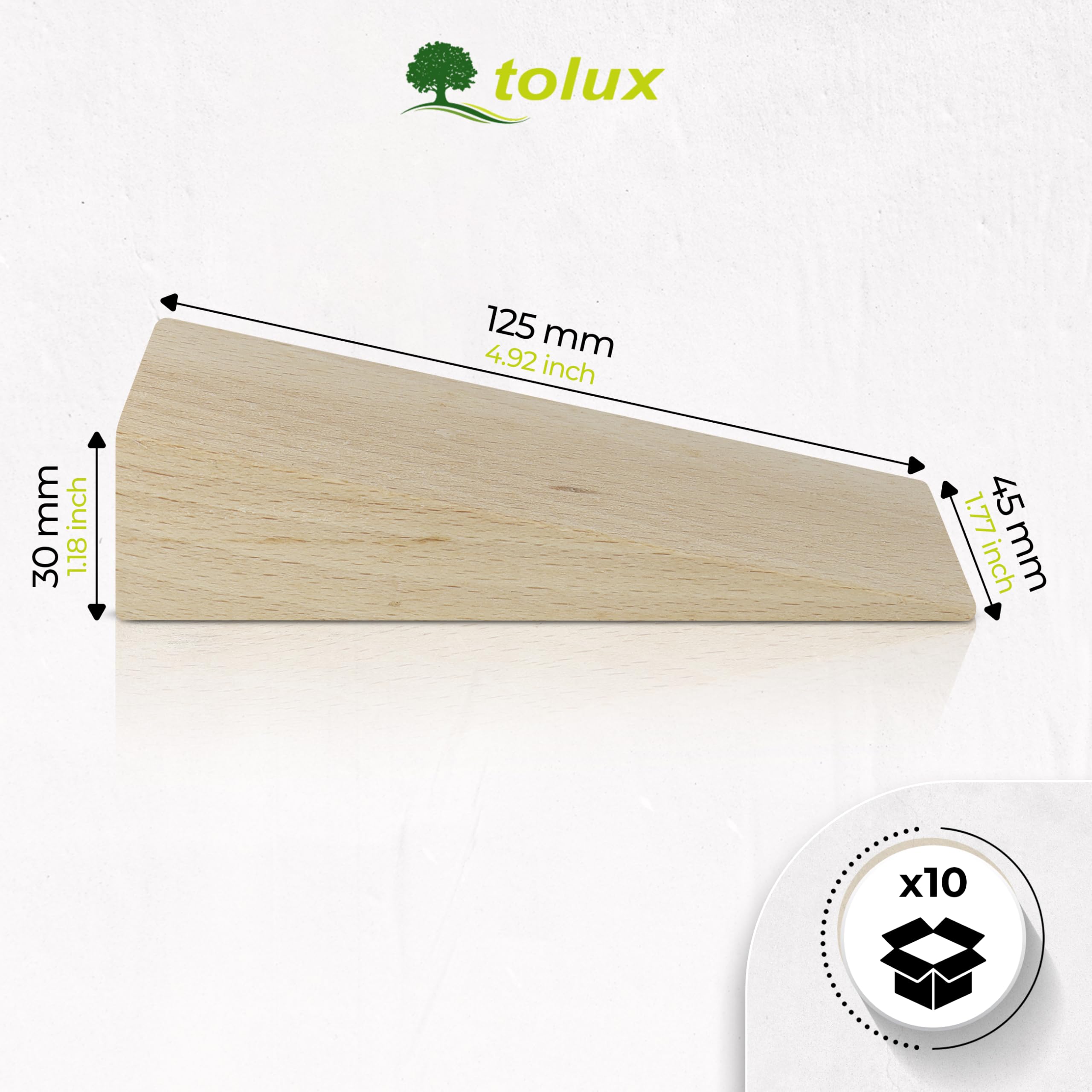 Tolux Wooden Wedges, Hardwood Wedge, Beech Wood Wedge, Wooden