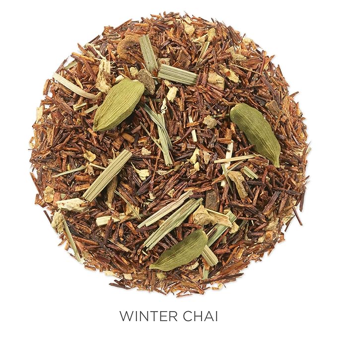 To prepare, simply steep one teaspoon of Winter Chai tea in hot water for 3-5 minutes, depending on your desired strength. The tea can be enjoyed on its own or with milk and sweetener for a more traditional chai latte experience. Tea Forte Loose Tea Canister, Winter Chai is an ideal choice for tea lovers looking for a cozy and soothing blend to enjoy during the colder months. Description by ChatGPT.