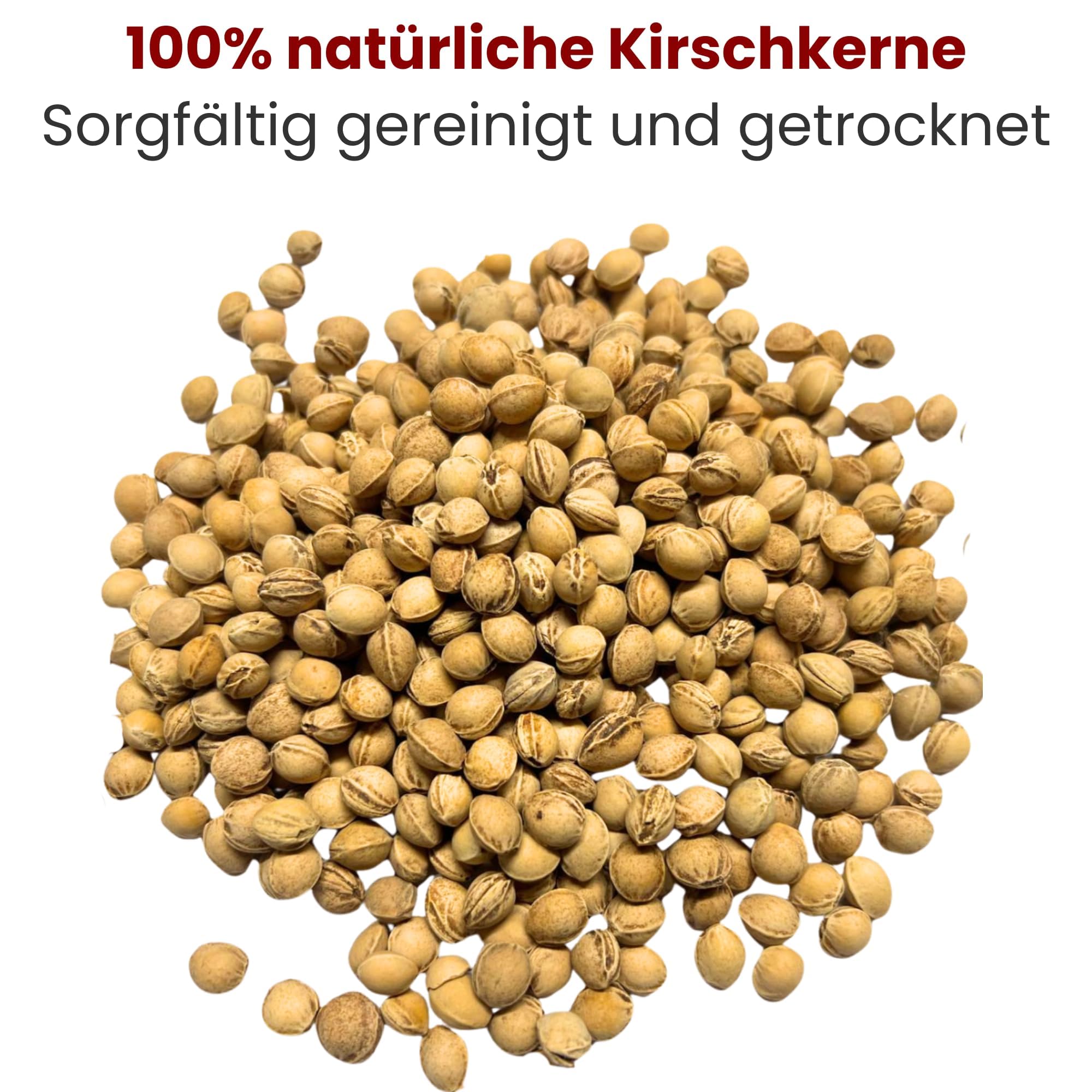 Lose Kirschkerne 10 kg Gereinigt und Getrocknet Premium Füllung für Wärmekissen und Kältekissen Naturprodukt ohne Chemie Direkt vom Hersteller mit 25 Jahren Erfahrung